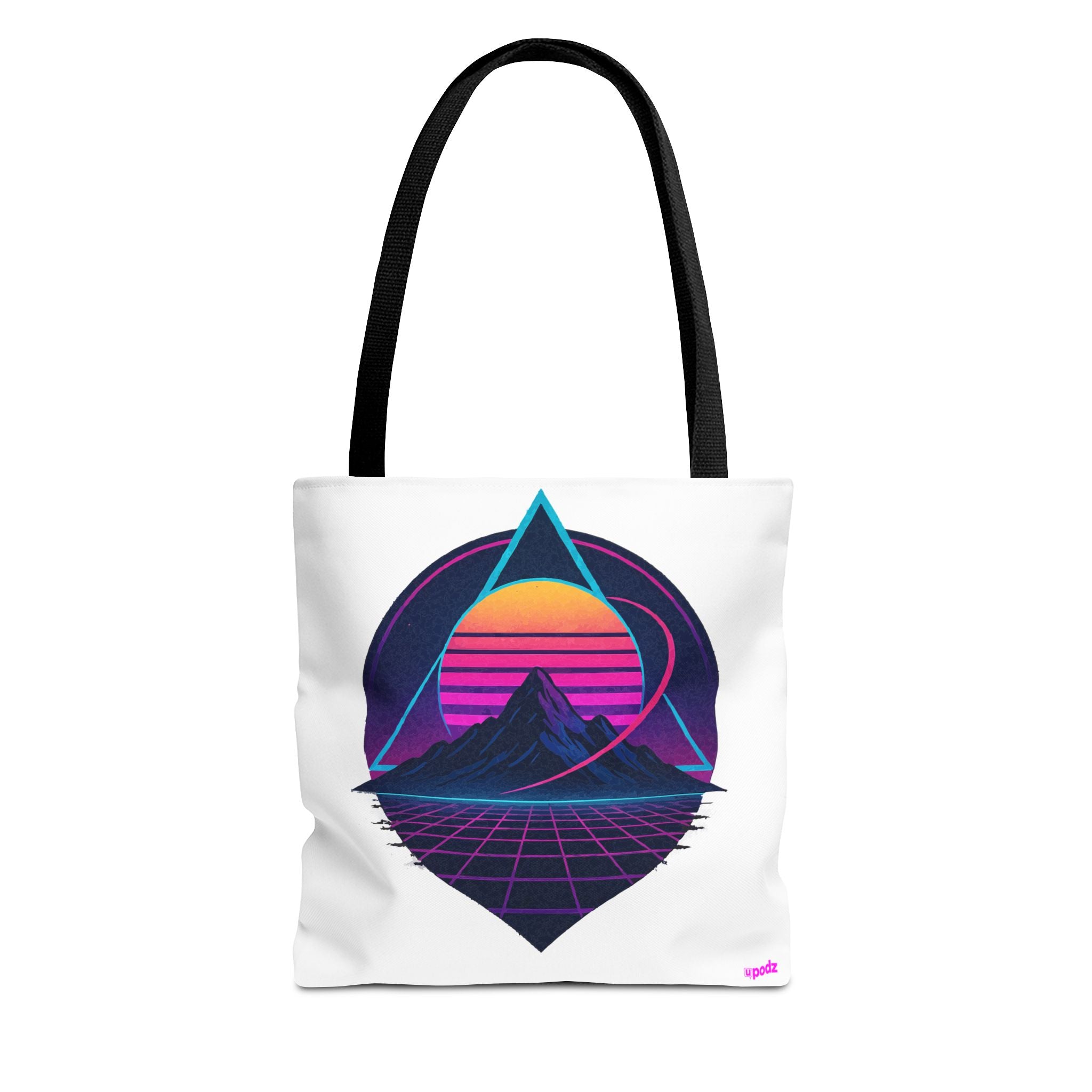 Sunset Mountain Tote - Quirky Design, Fun Bag