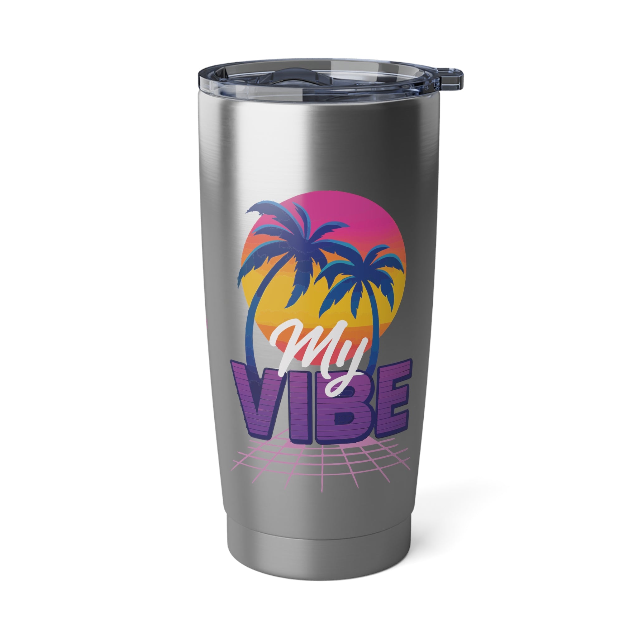 My Vibe | Inspire Adventure, Travel Mug, Beach Lover Gift, Summer Fun, Eco-Friendly Drinkware