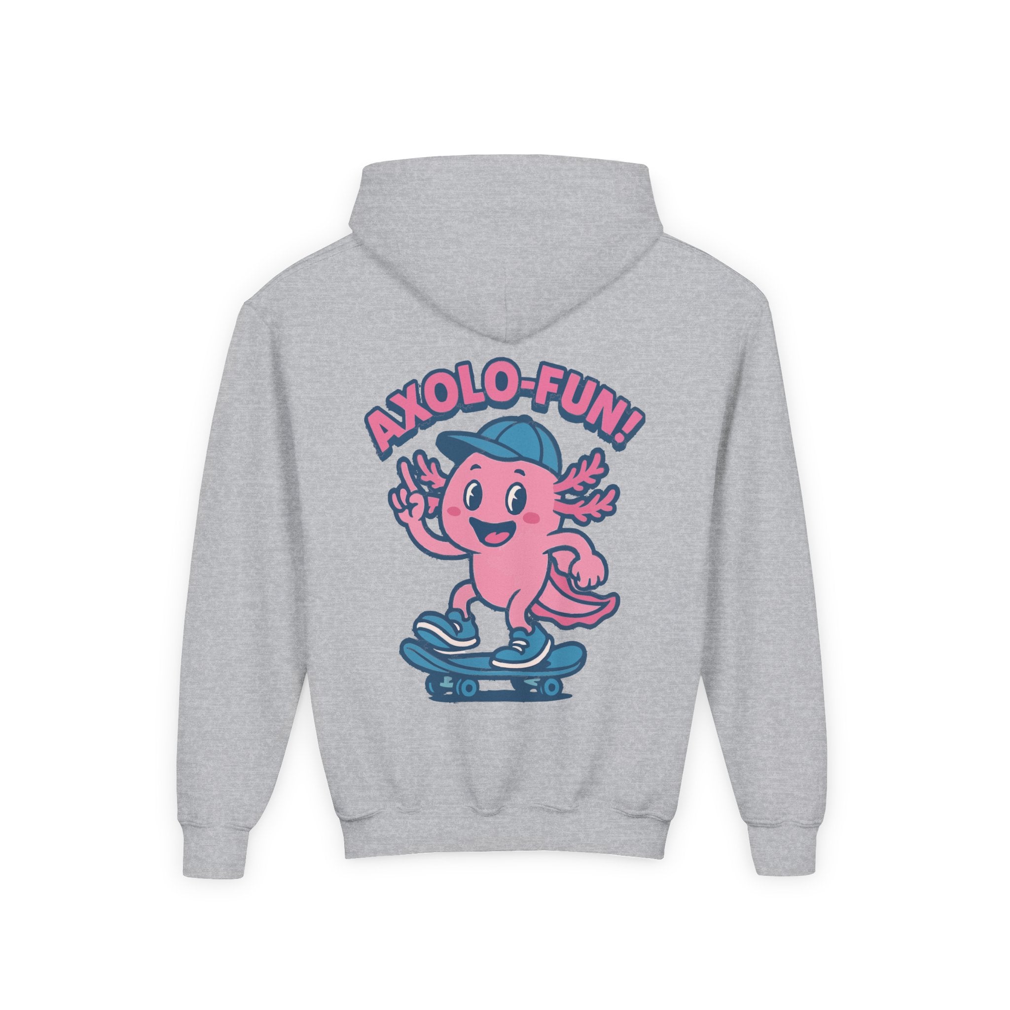 Axolotl Youth Hooded Sweatshirt, Casual Wear