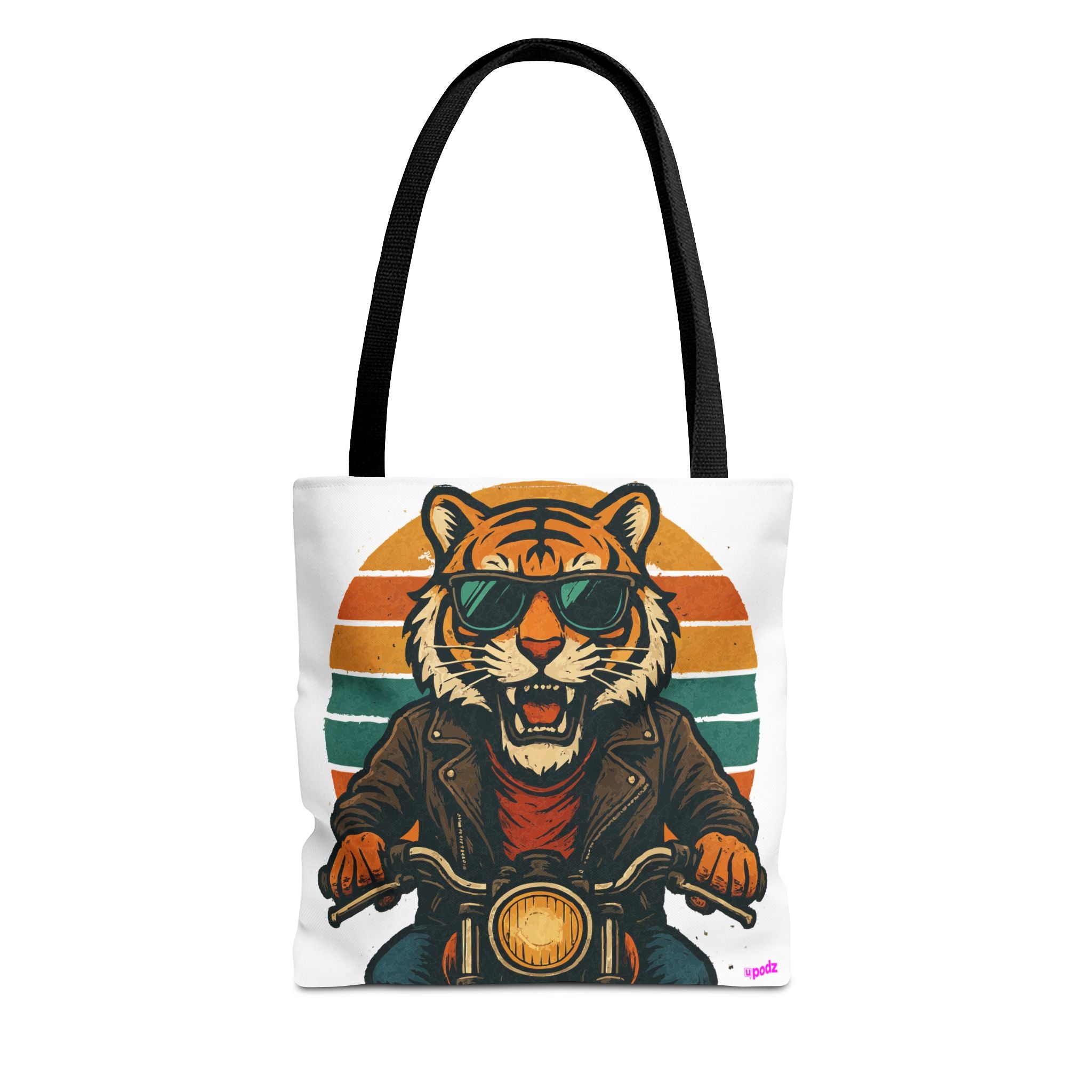 Tiger Rider Tote Bag - Quirky Fun Bag
