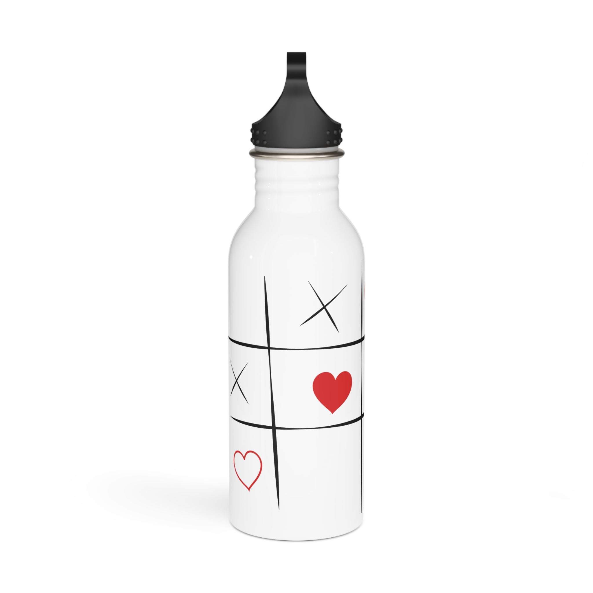 Naughts and Crosses - Water Bottle, Reusable Sports Hydration Flask