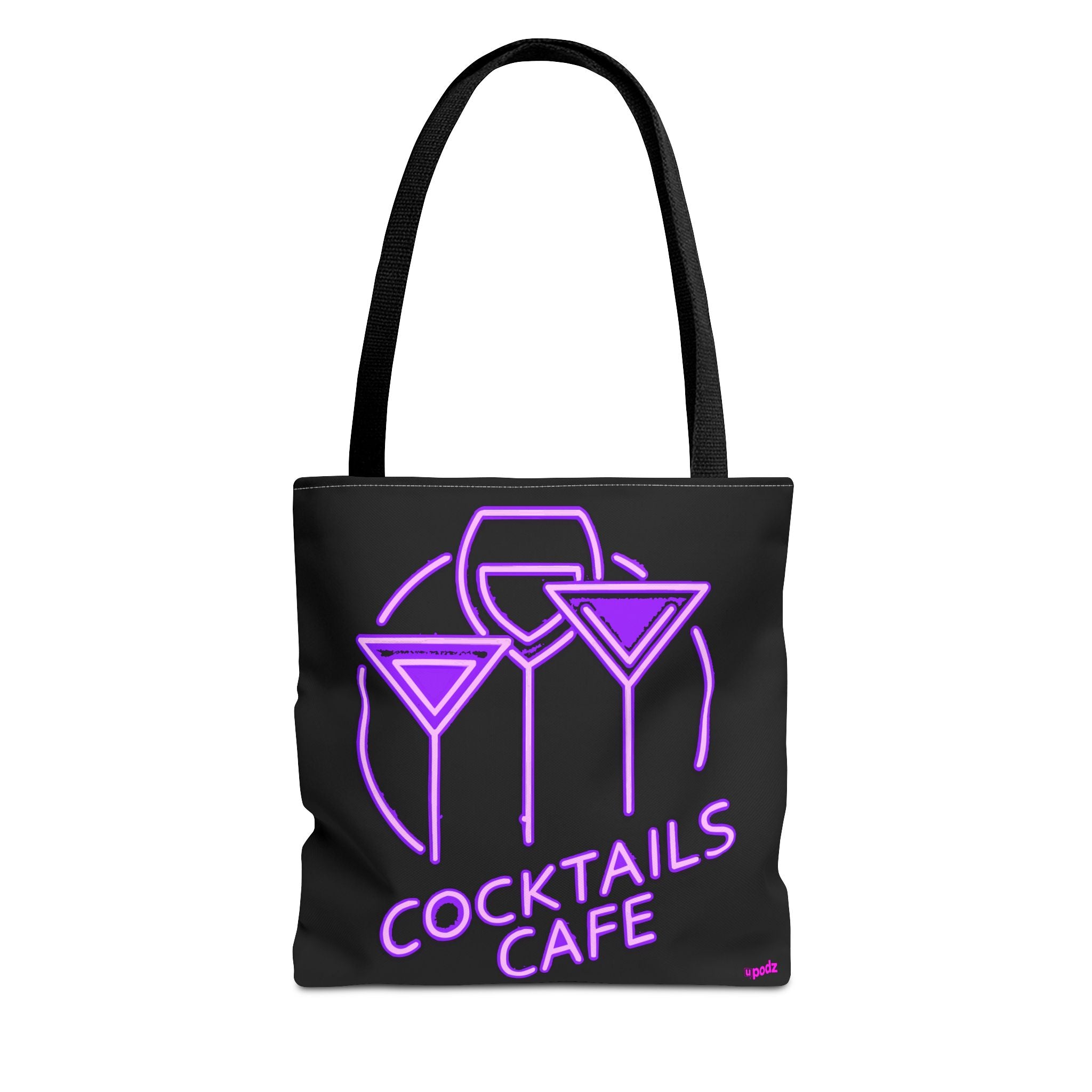 Cocktails Cafe Tote Bag - Quirky Fun Bag