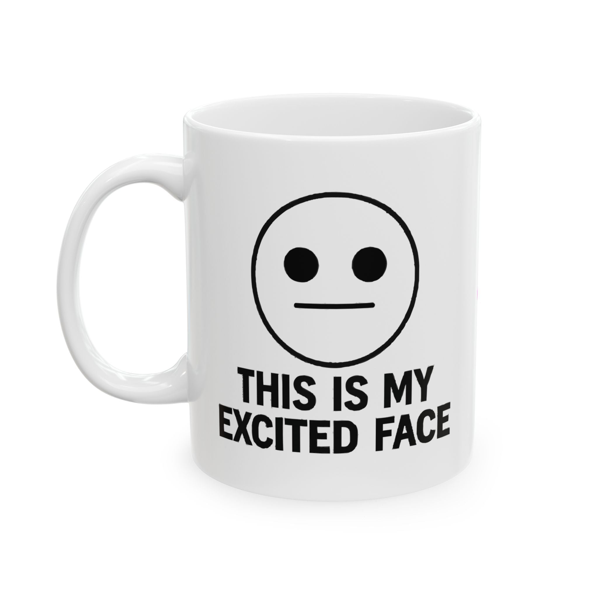 Exited Face Ceramic Mug | Personalized Mug