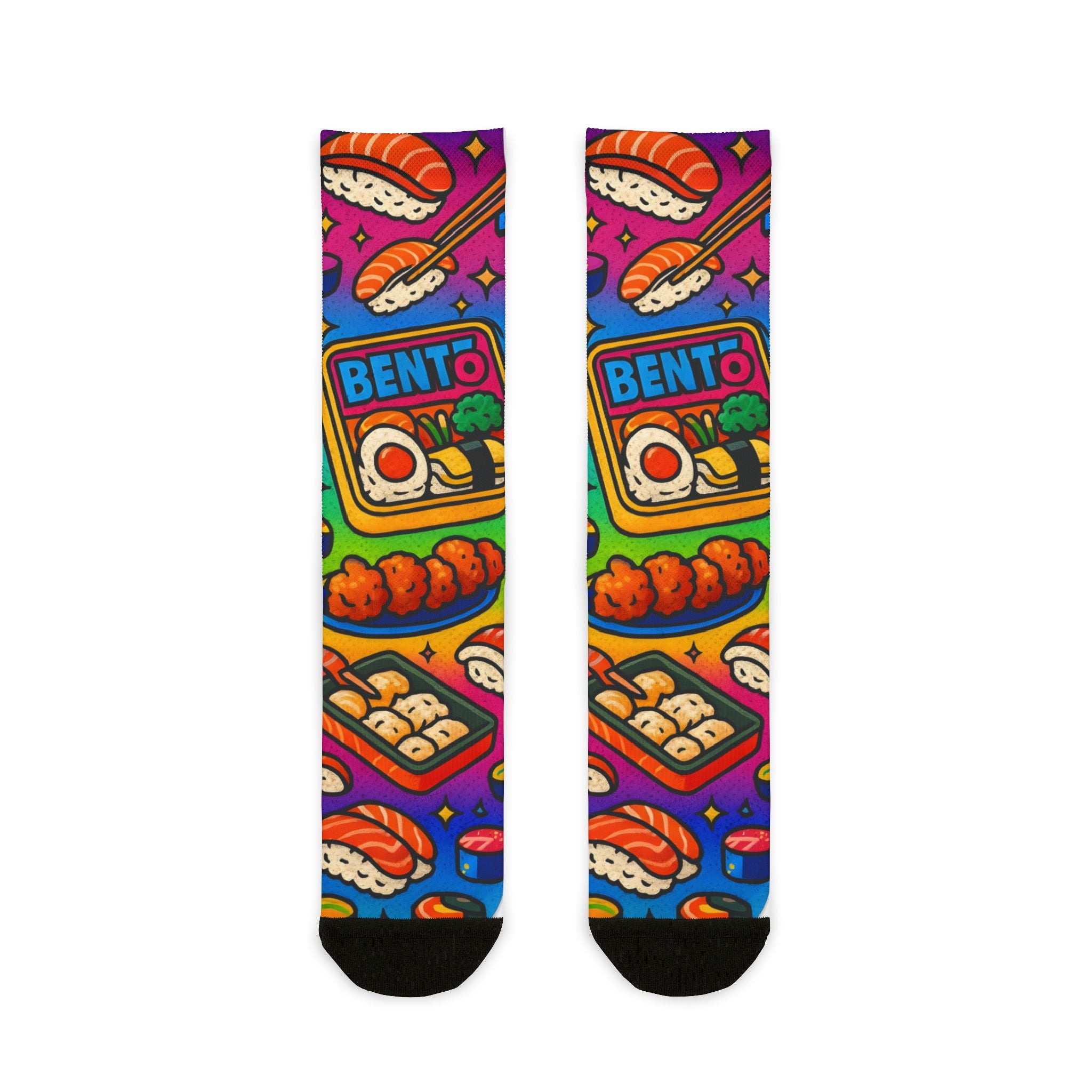 I love Bento, Fun Funky Sublimation Crew Socks