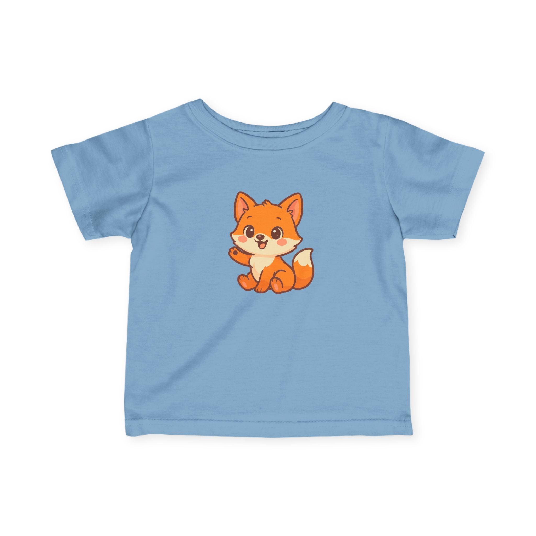 Happy Baby Fox Infant Tee, Baby Shirt, Toddler Tee, Farm Animal T-Shirt