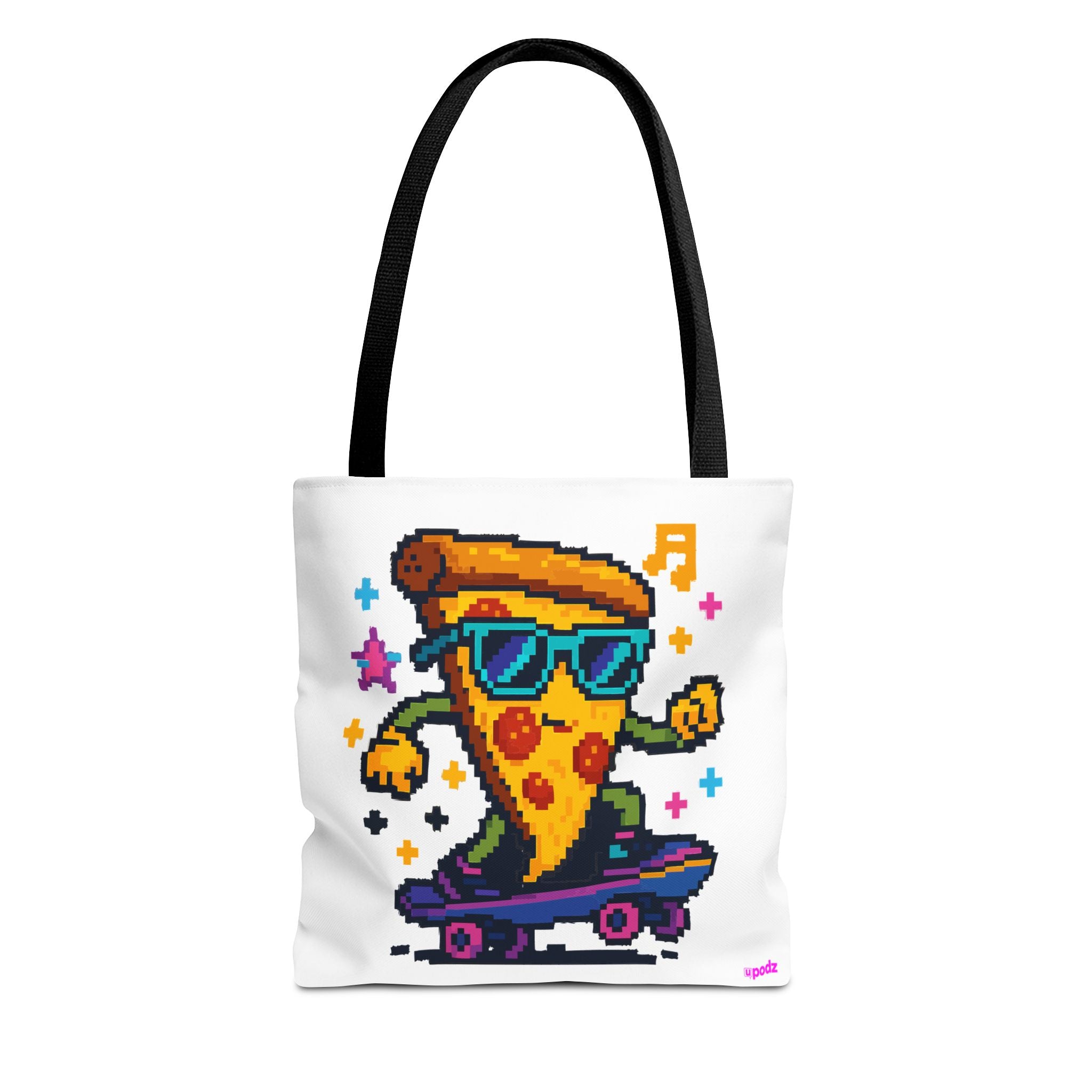 Pizza Skater Tote Bag Design, Fun Bag