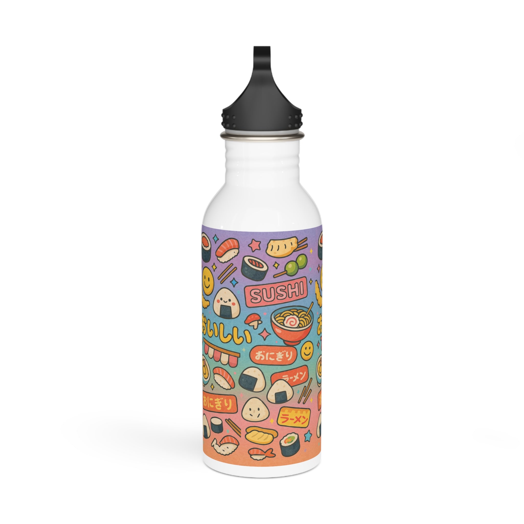 Sushi Cartoon - Water Bottle, Reusable Sports Hydration Flask