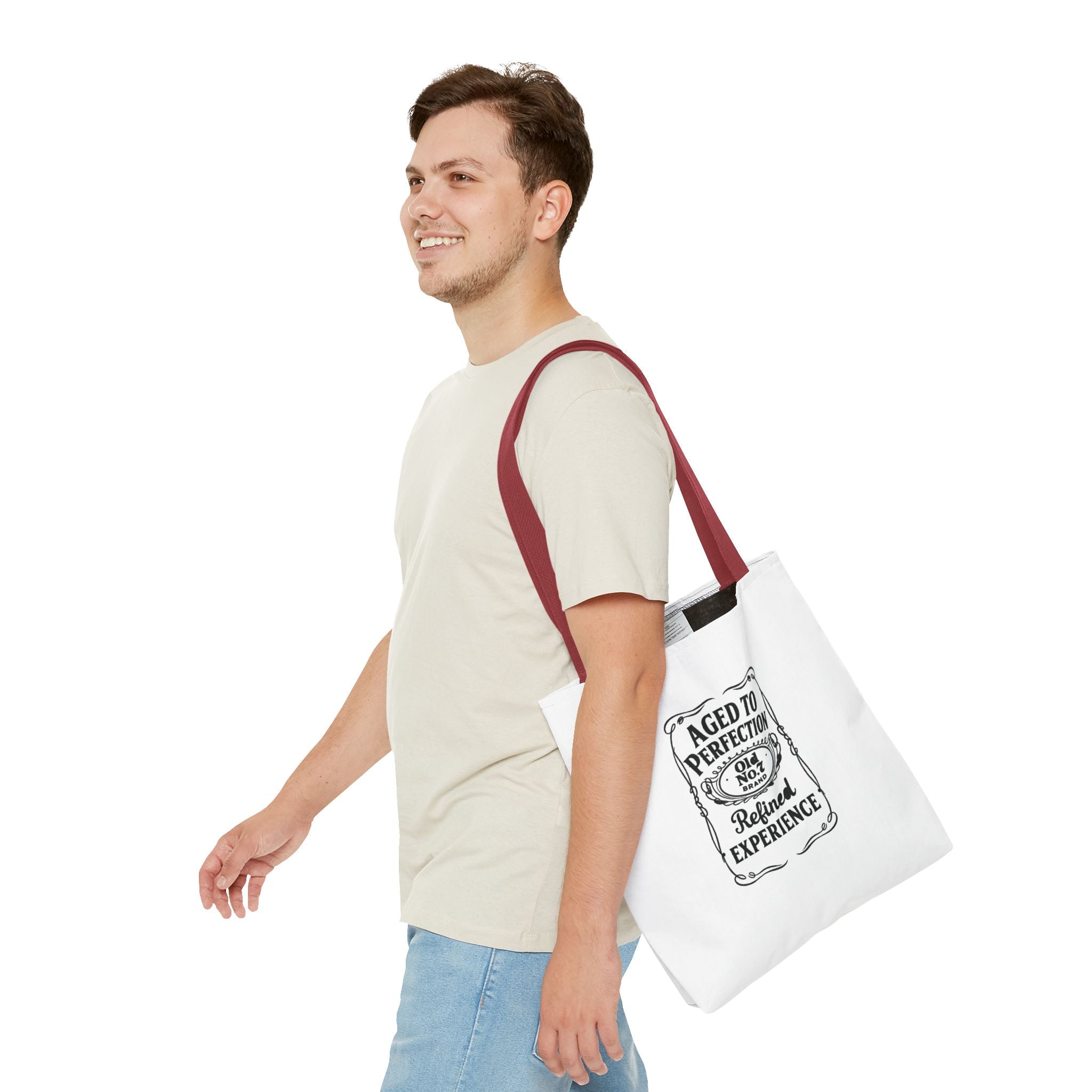 Aged to perfection Tote Bag, Inspirational Gift, Eco-Friendly Shopping Bag