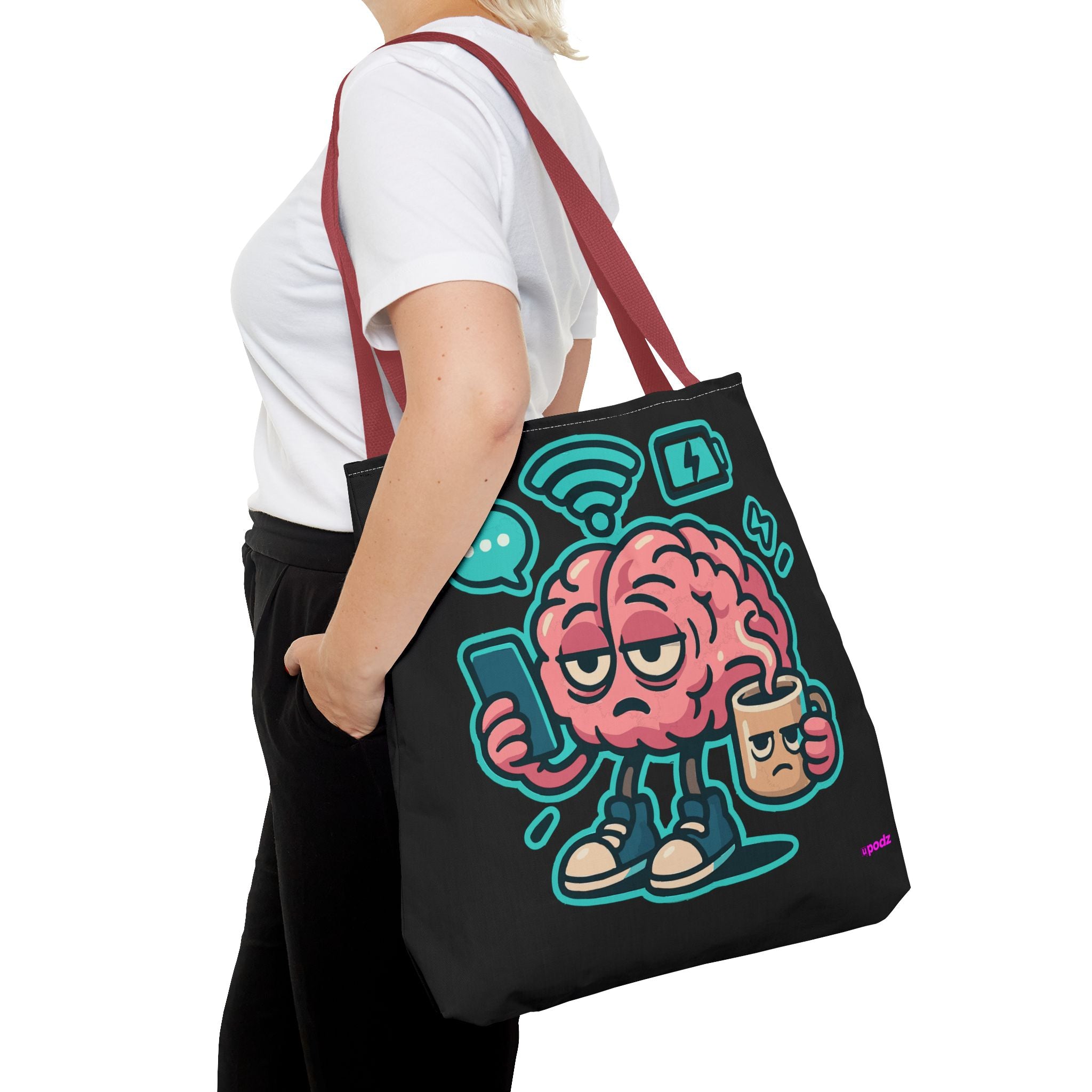 Brain Power Tote Bag - Quirky, Fun Tote Bag