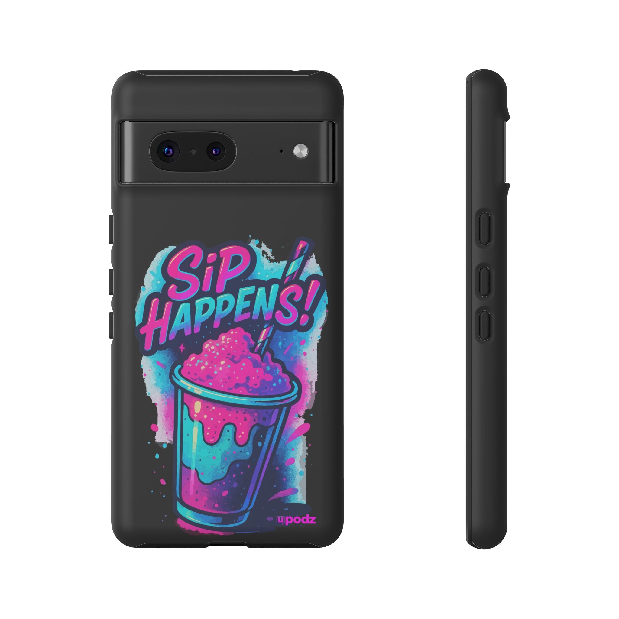 Sip Happens Phone Case Design, Tough Cases, Phone Cover
