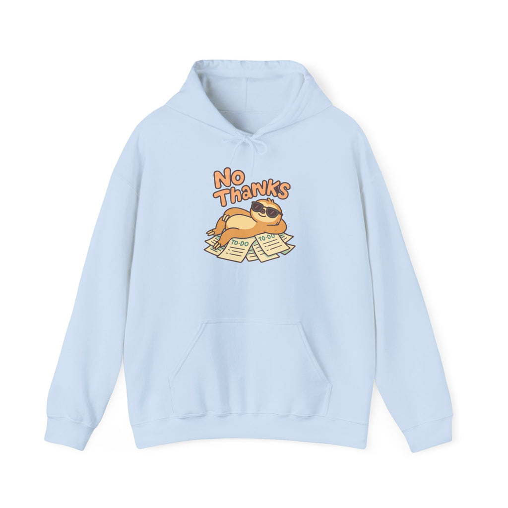 No Thanks Unisex Hoodie - Casual Everyday Essential