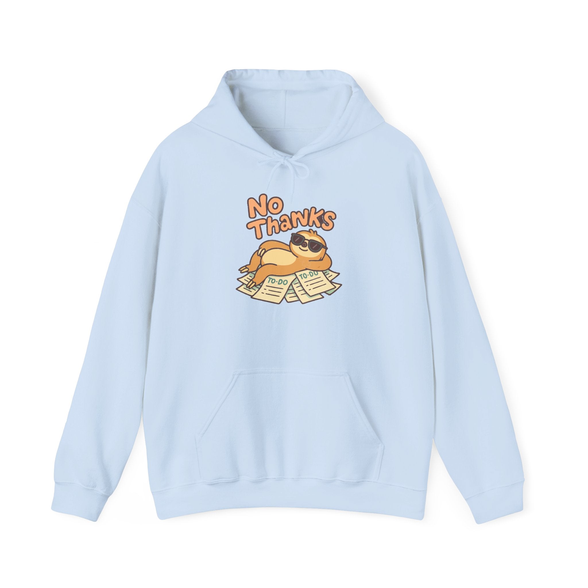 No Thanks Unisex Hoodie - Casual Everyday Essential