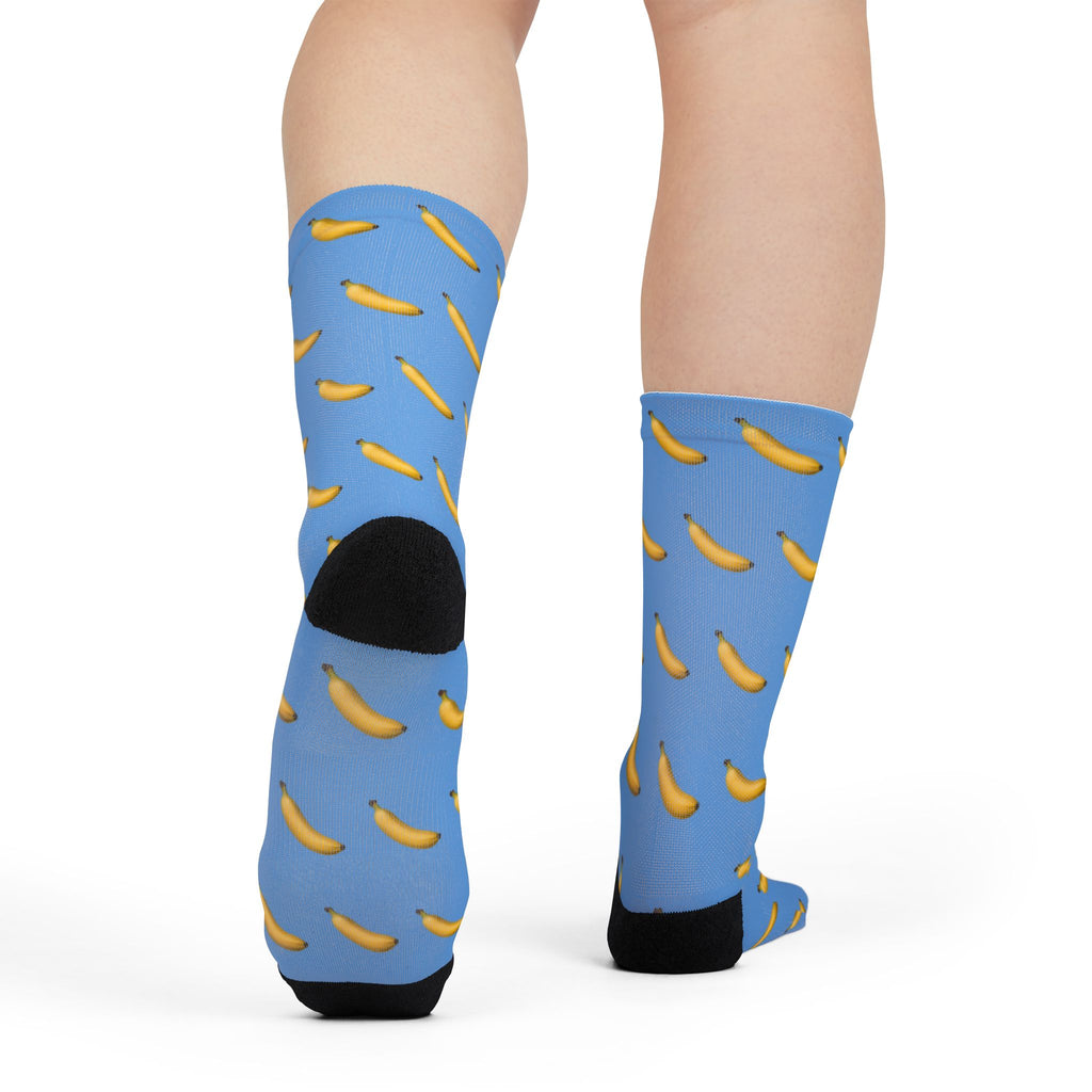 Go Bananas, Fun Funky Sublimation Crew Socks