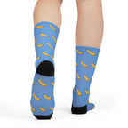Go Bananas, Fun Funky Sublimation Crew Socks