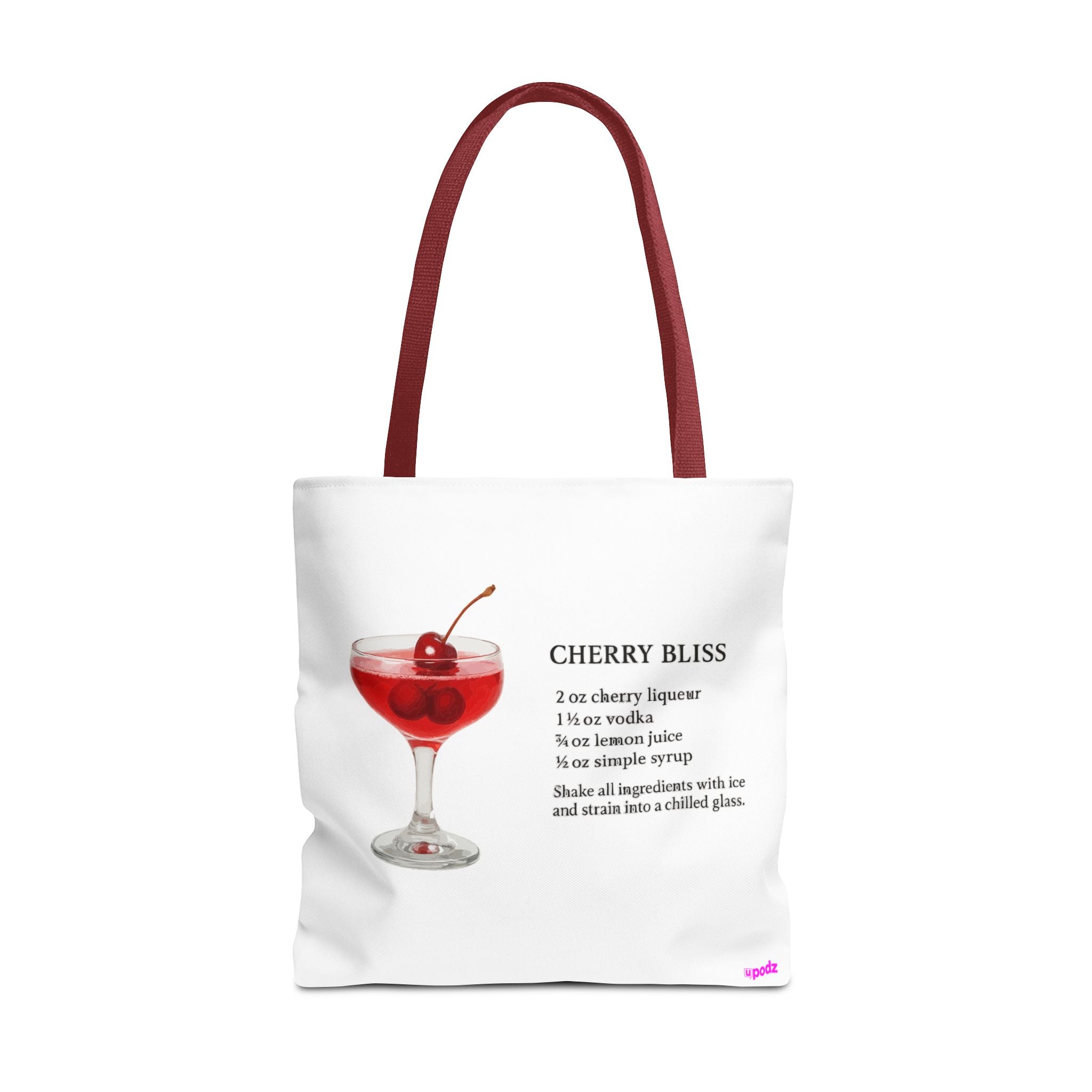 Cherry Cocktail Tote Bag - Quirky Fun Bag