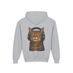 Cool Cat, Youth Hooded Sweatshirt, Casual Wear