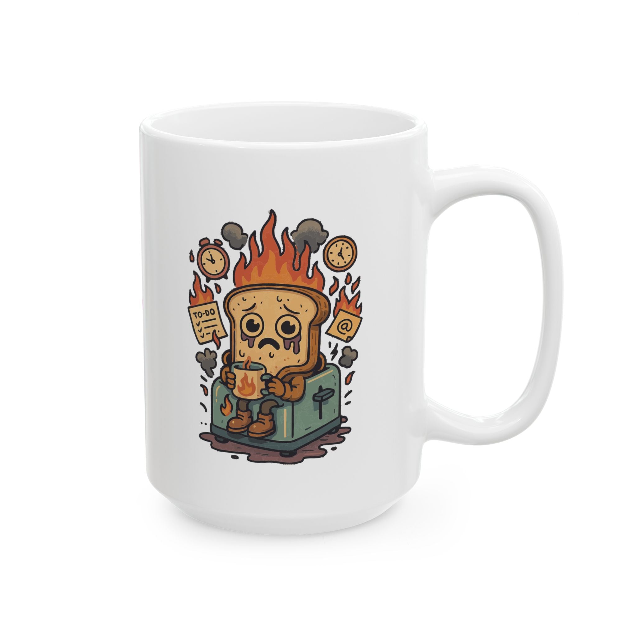 Burnt Toast Ceramic Mug |  Personalized Mug