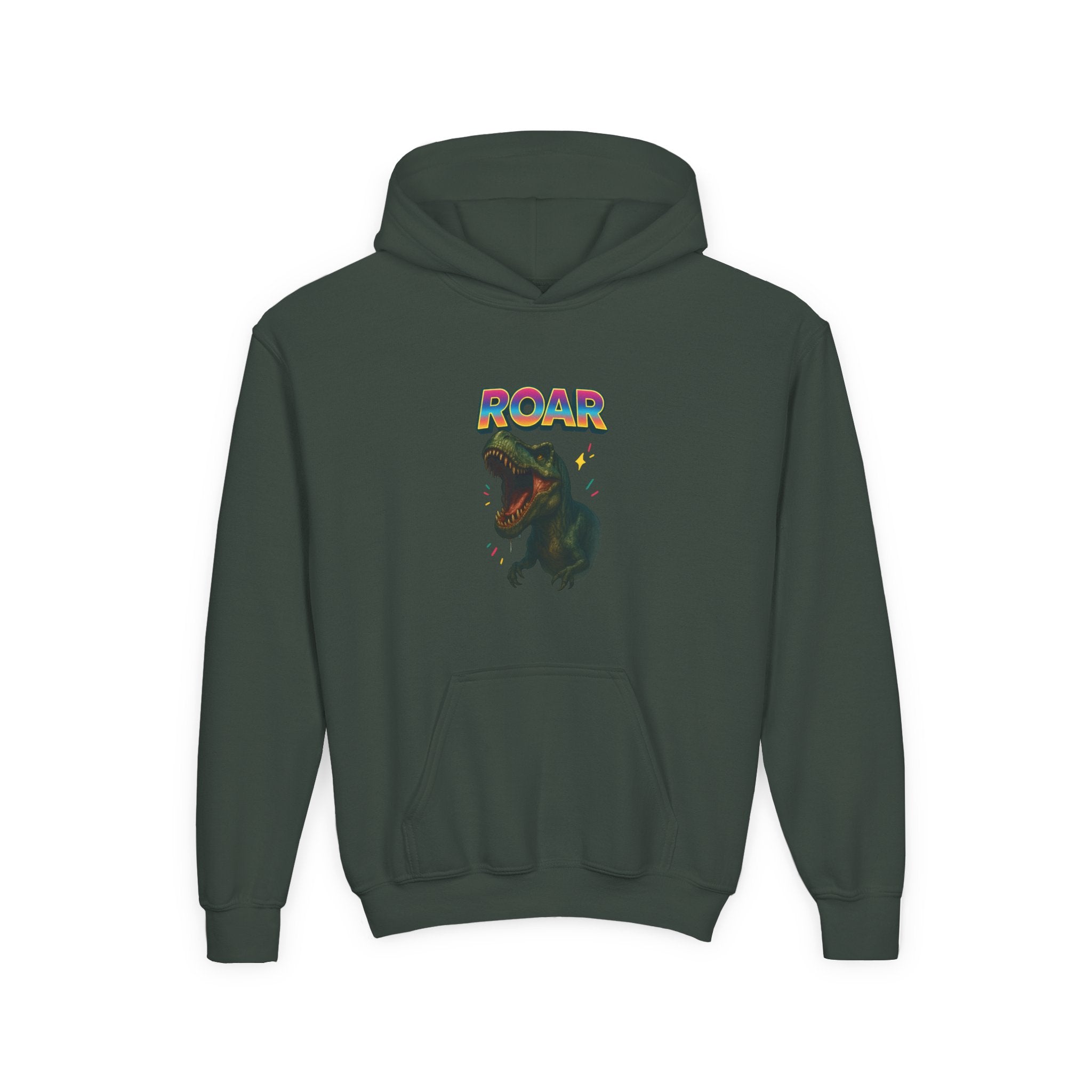 Copy of Roaring Dino Youth Hooded Sweatshirt, Casual Wear