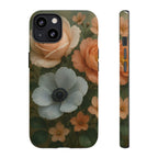 Floral Design White Cover Design, Tough Cases, Phone Cover