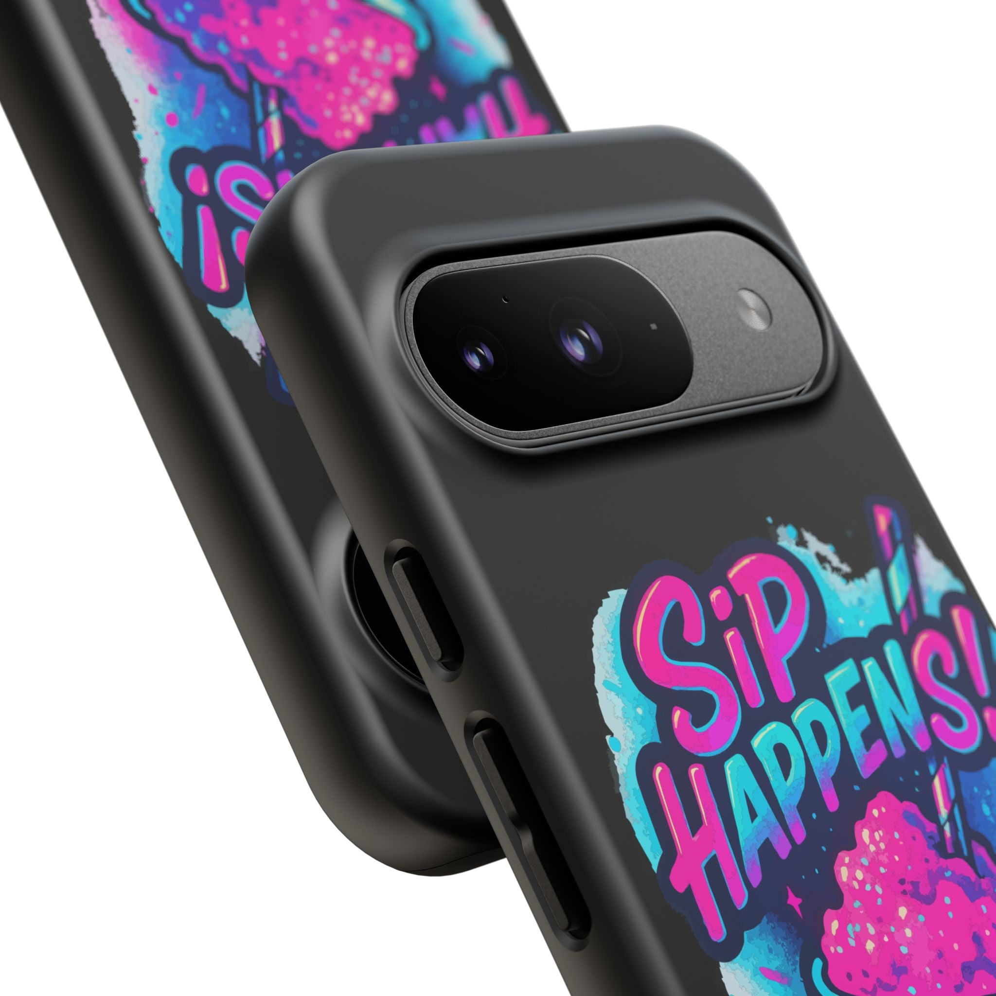 Sip Happens Phone Case Design, Tough Cases, Phone Cover