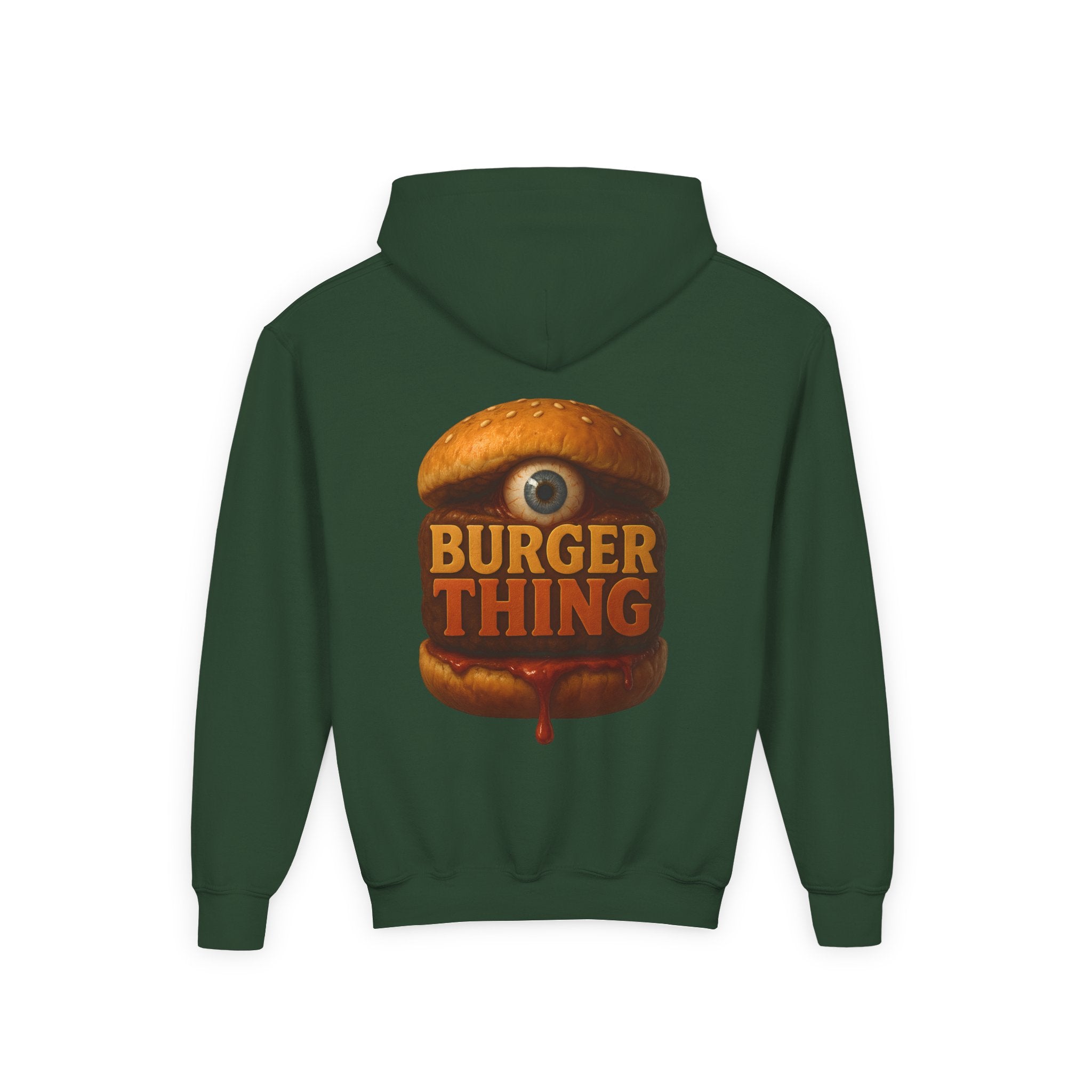 Burger Thing Youth Hooded Sweatshirt, Casual Wear