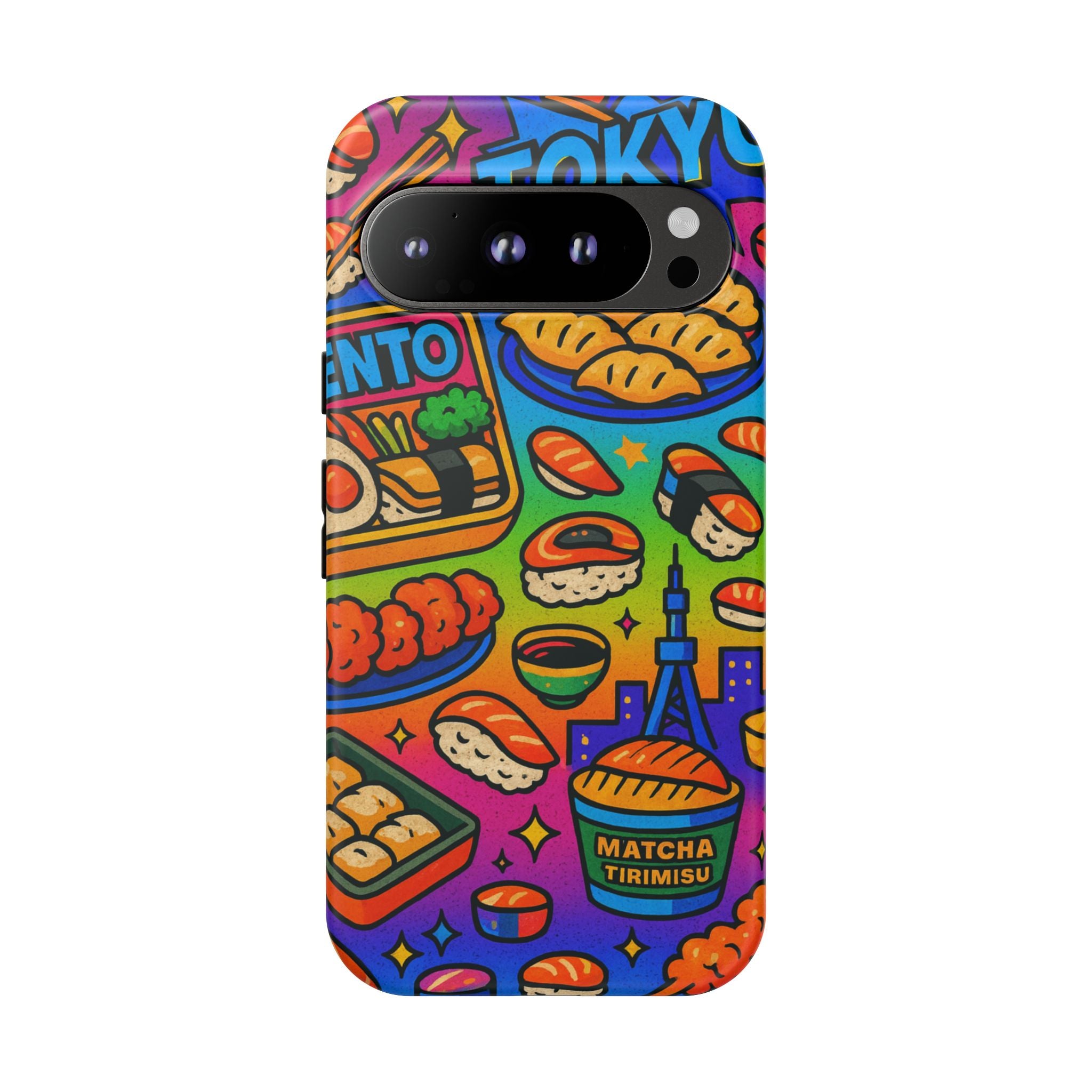 Bento Box, White Cover Design, Tough Cases, Phone Cover