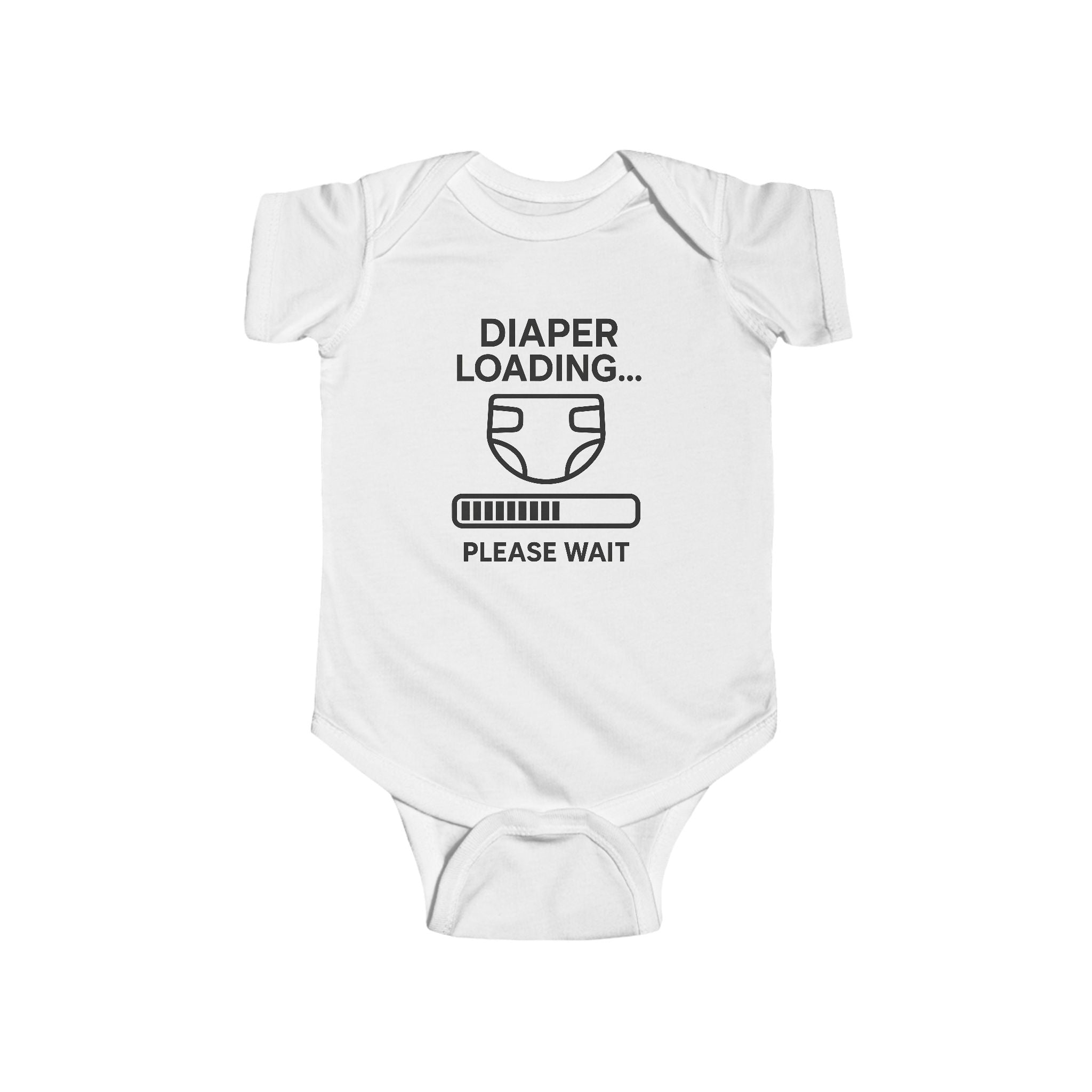 Diaper Loading Baby Bodysuit, Funny Infant Outfit,Cute Baby Clothes