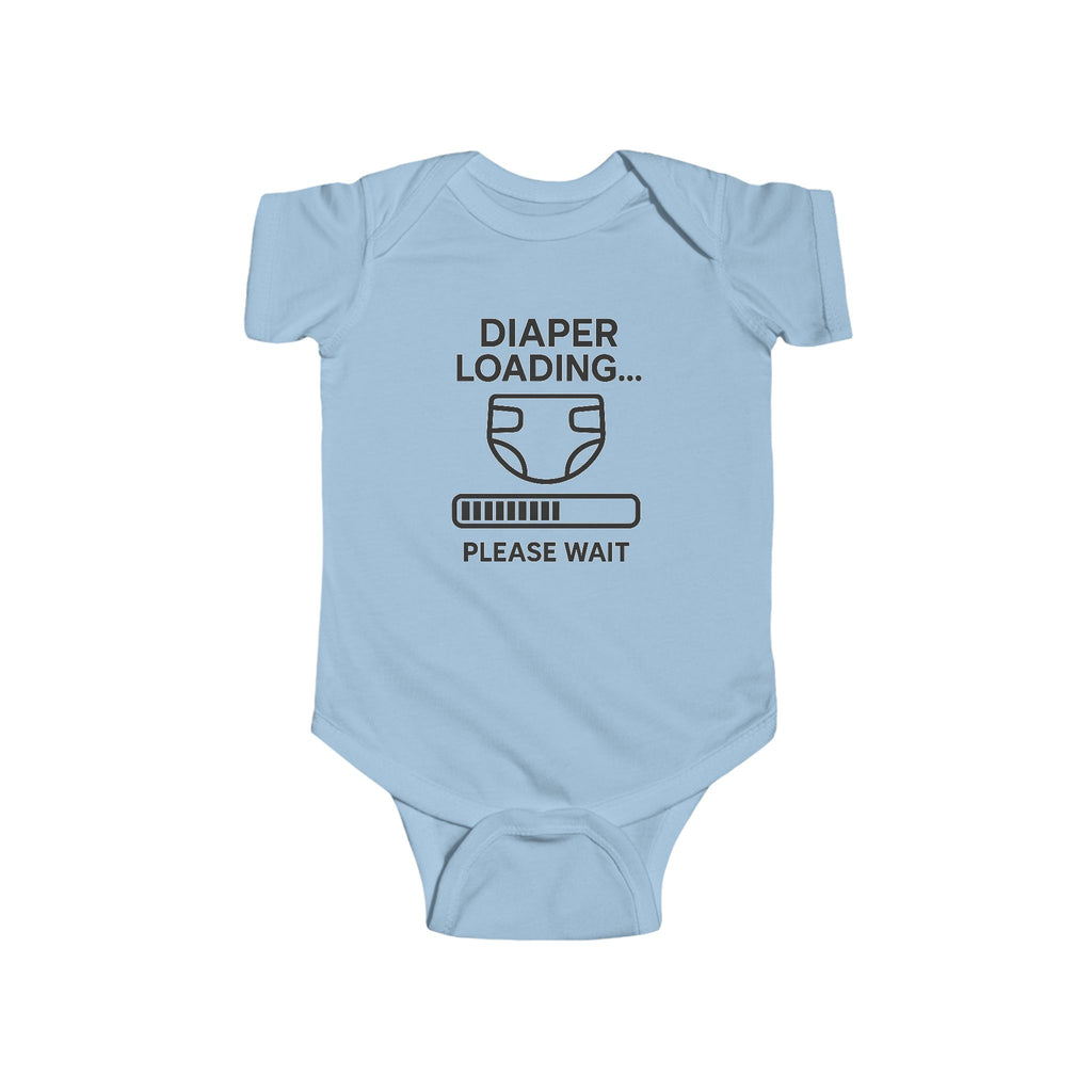 Diaper Loading Baby Bodysuit, Funny Infant Outfit,Cute Baby Clothes