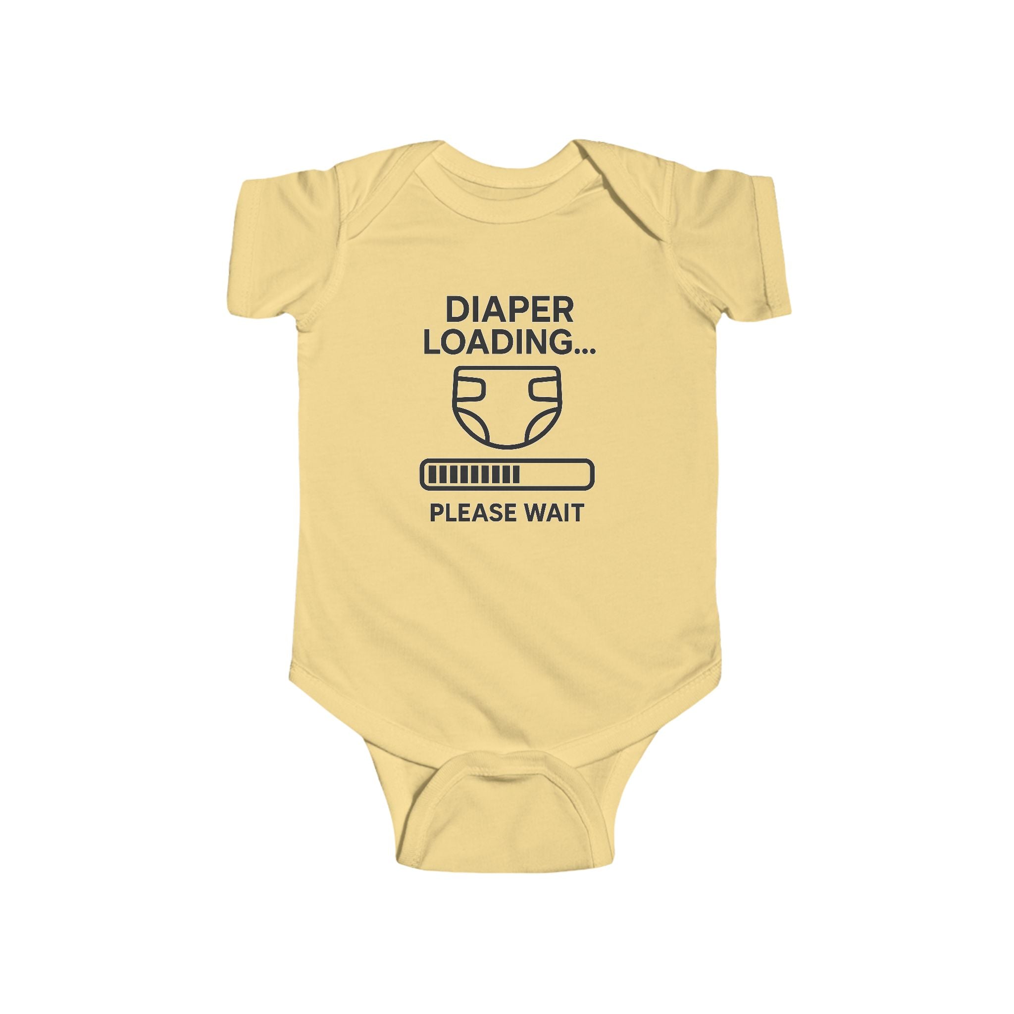 Diaper Loading Baby Bodysuit, Funny Infant Outfit,Cute Baby Clothes