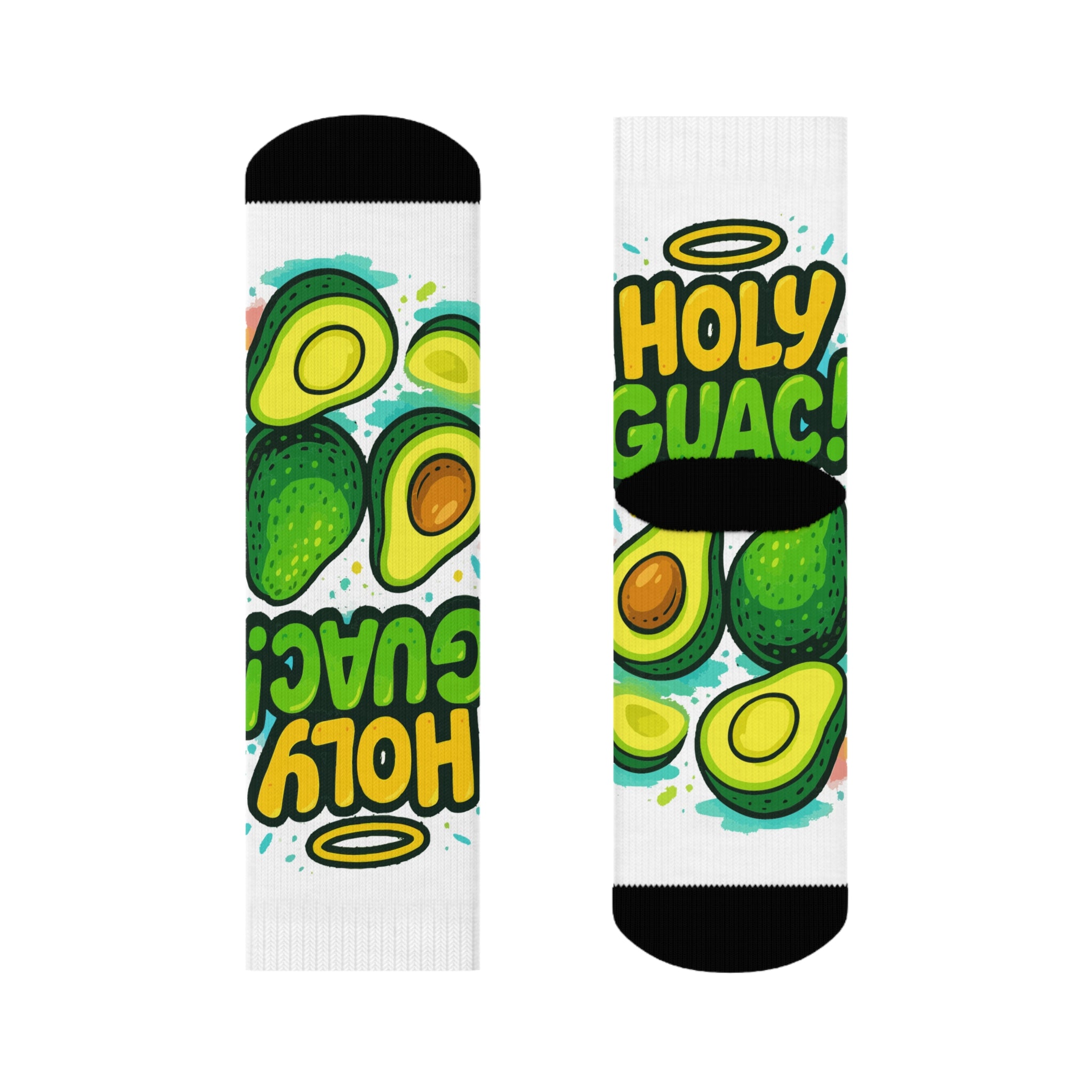 Holy Guac Crew Socks - Cool Socks