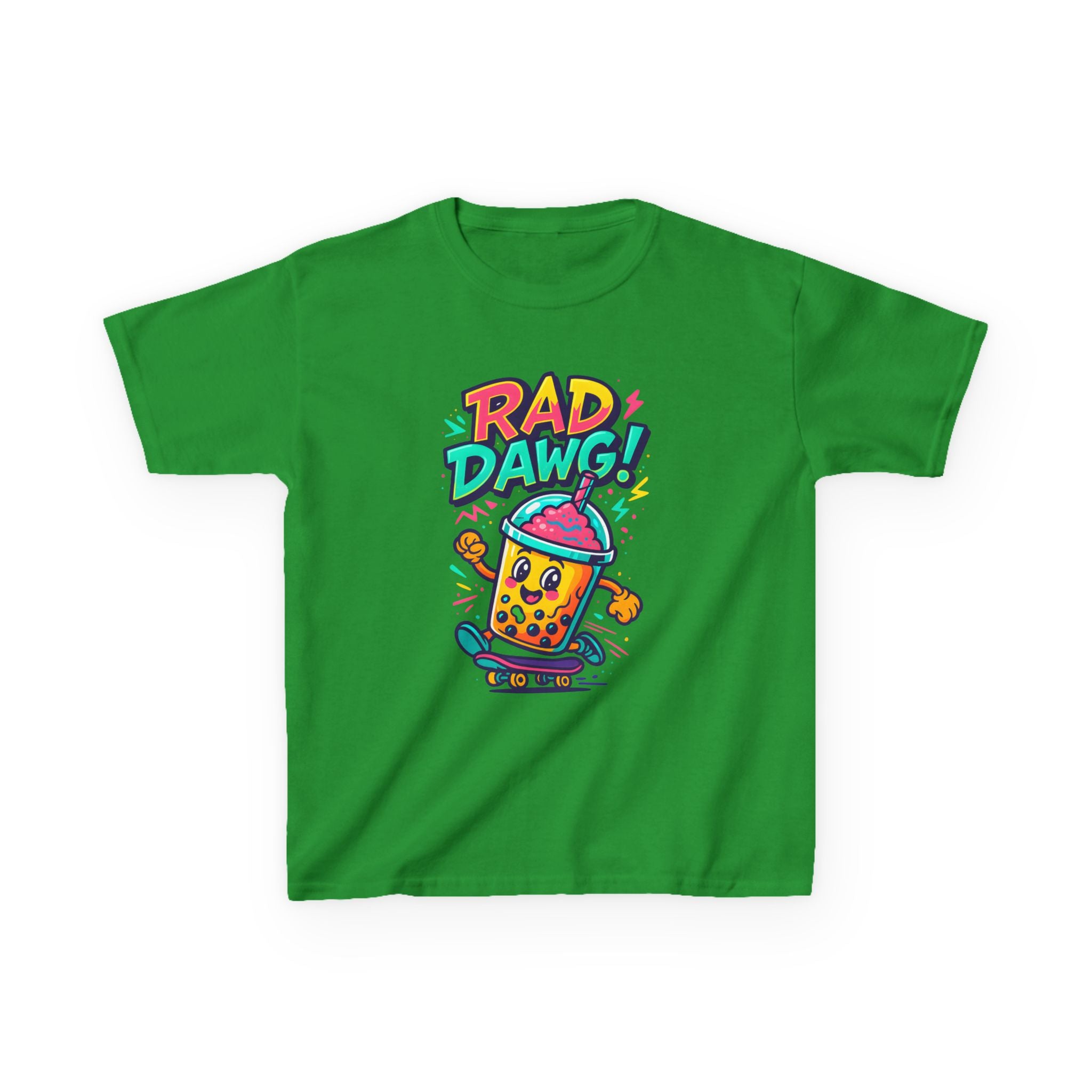Rad Dawg Kids Tee, Fun Graphic Tee, Kids Cotton T-Shirt