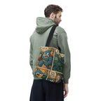 Shark Villain Tote Bag - Quirky AOP Design, Fun Bag