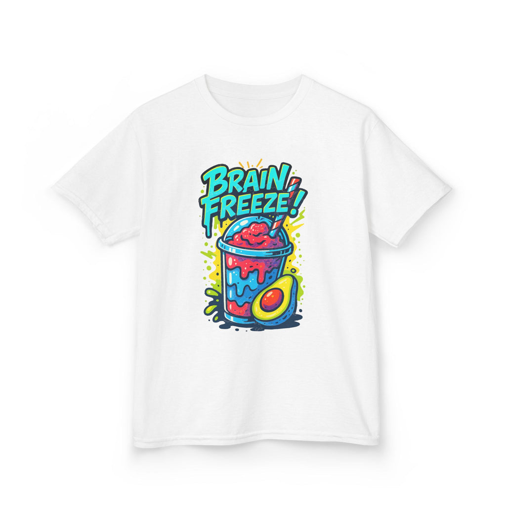 Brain Freeze Kids Tee, Fun Graphic Tee, Kids Cotton T-Shirt