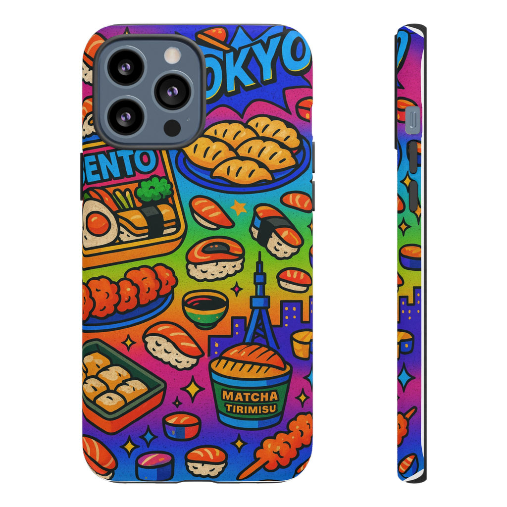 Bento Box, White Cover Design, Tough Cases, Phone Cover