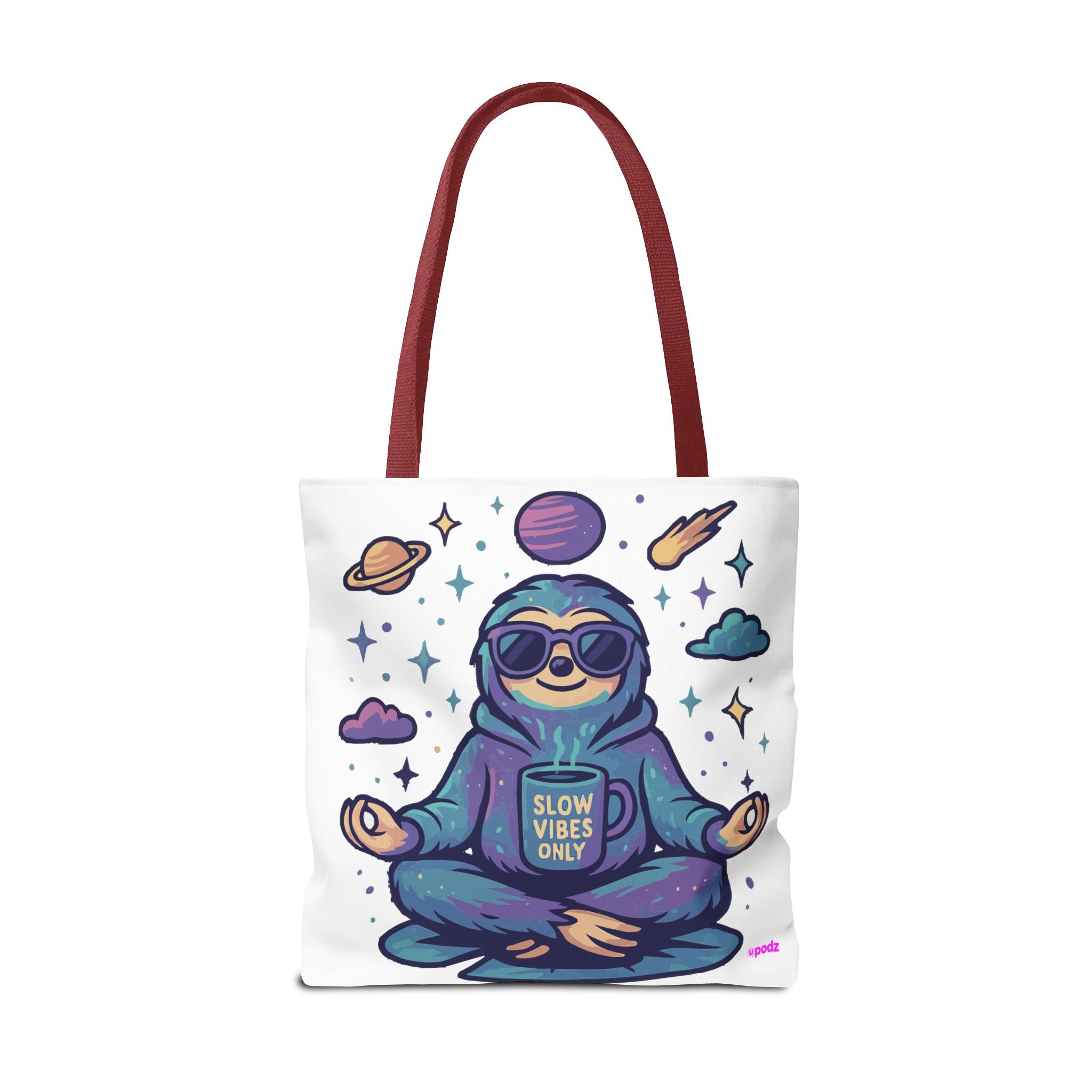 Slow Vibes Sloth Quirky Design, Fun Bag