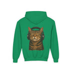 Cool Cat, Youth Hooded Sweatshirt, Casual Wear