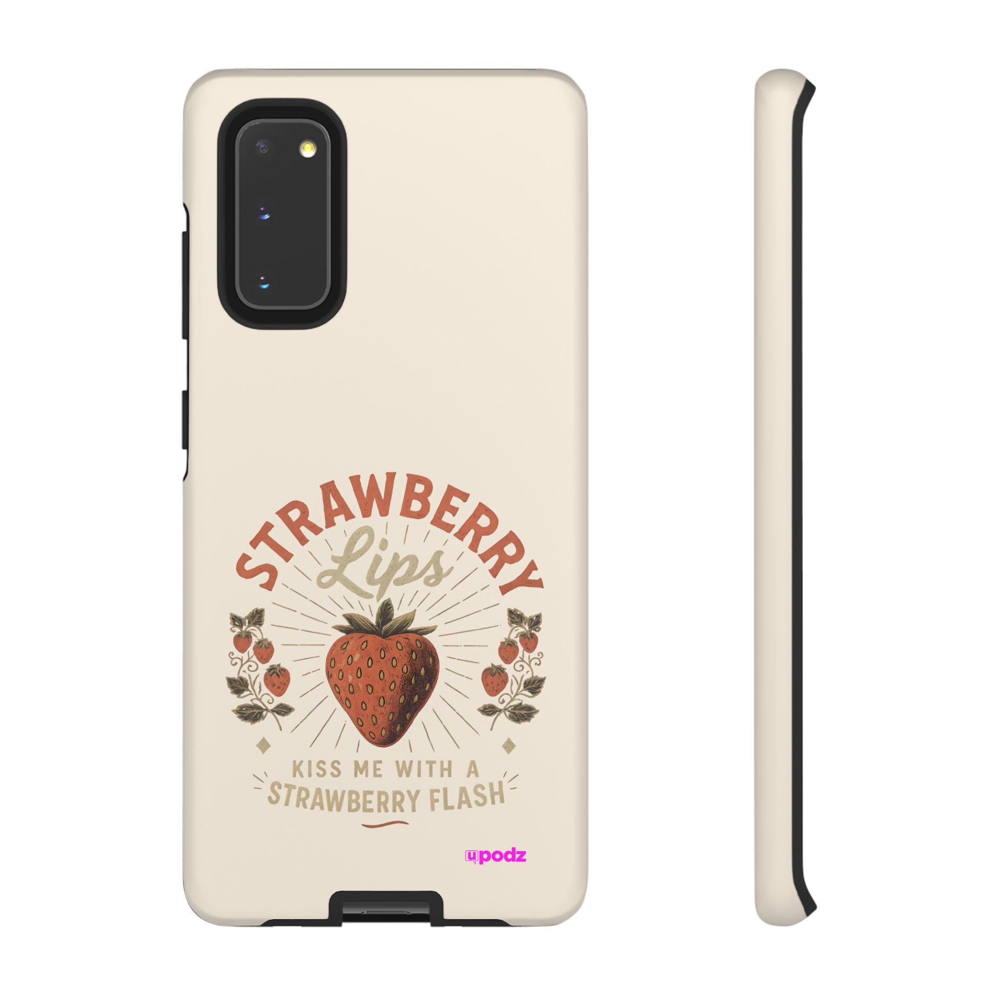Strawberry Lips Design, Tough Cases, Phone Cover, Unique Gift