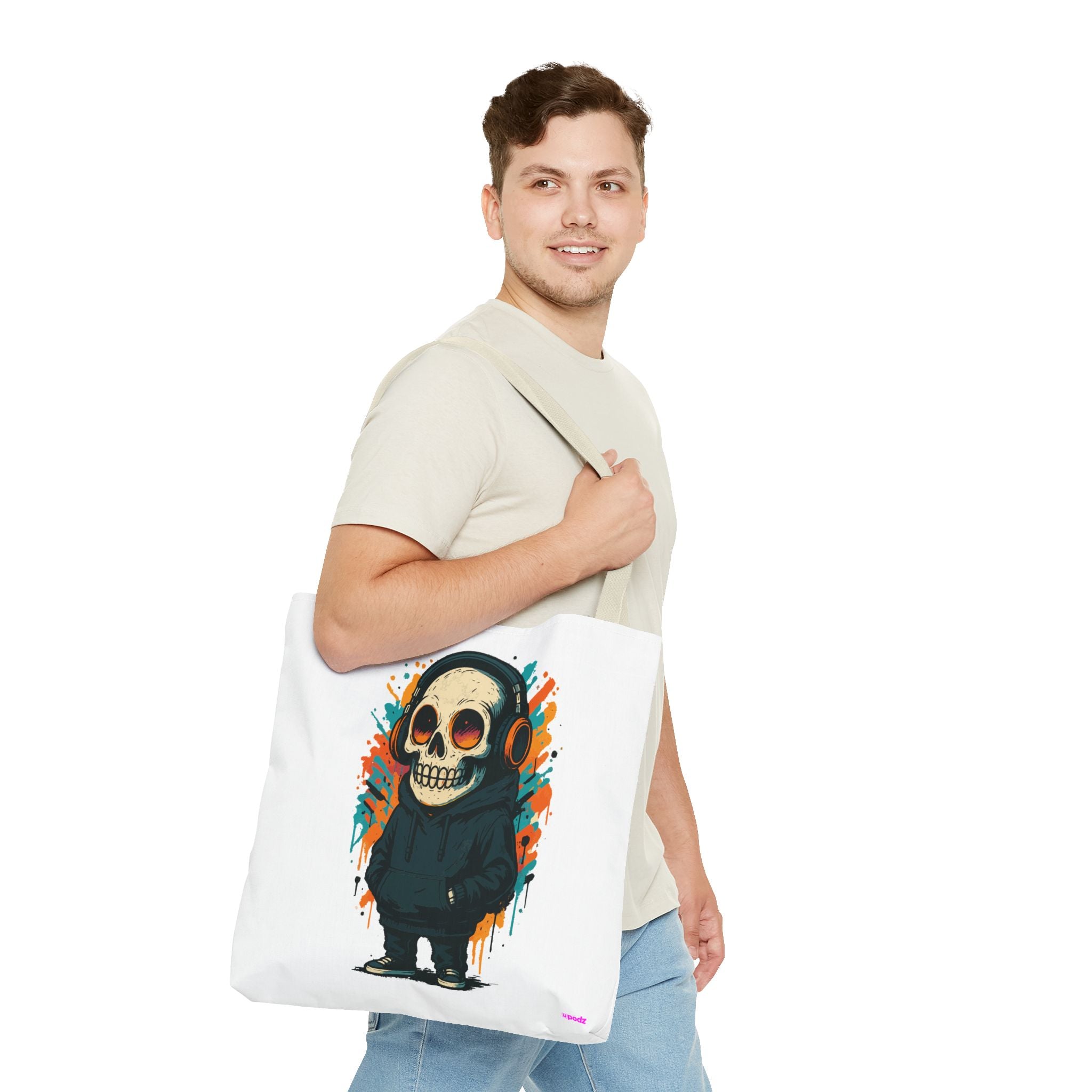 Skull Vibes Tote Bag - Quirky Fun Bag