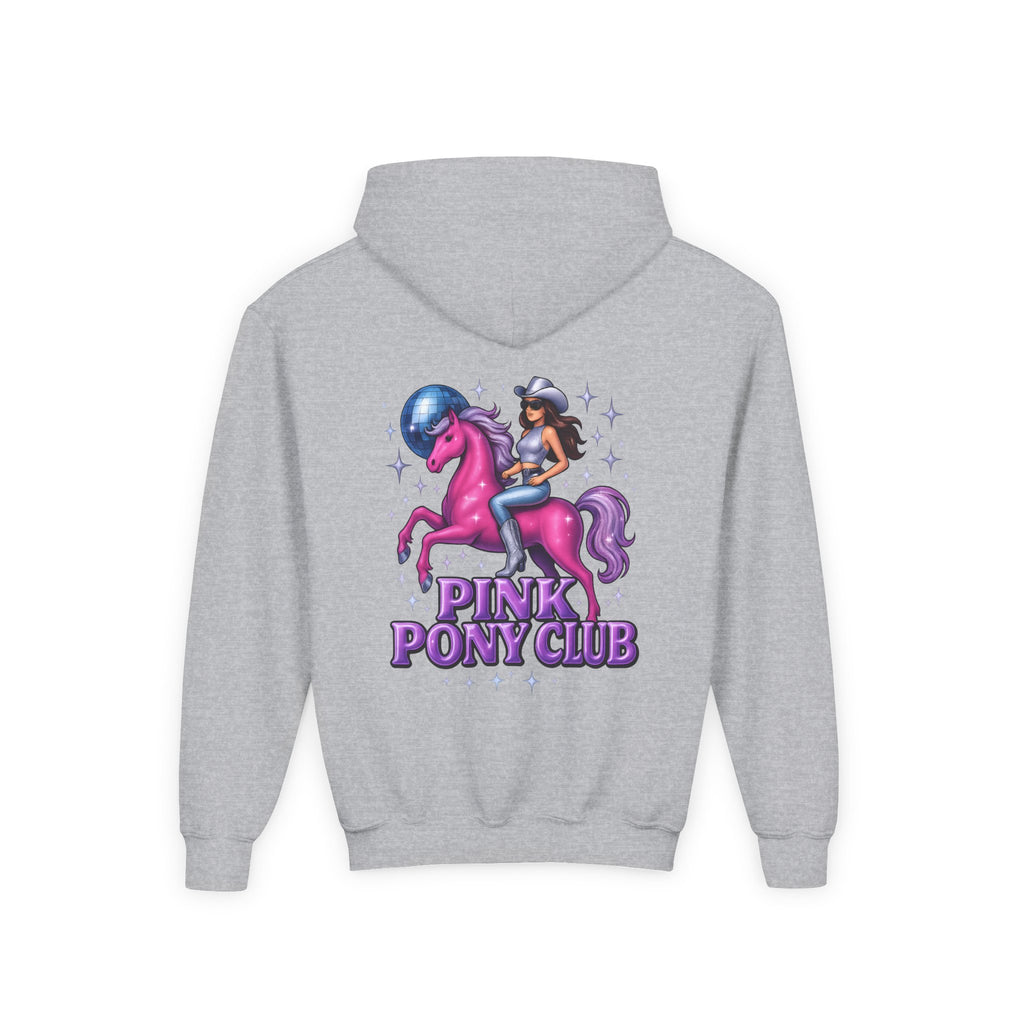 Pink Pony Club Youth Hooded Sweatshirt, Casual Wear
