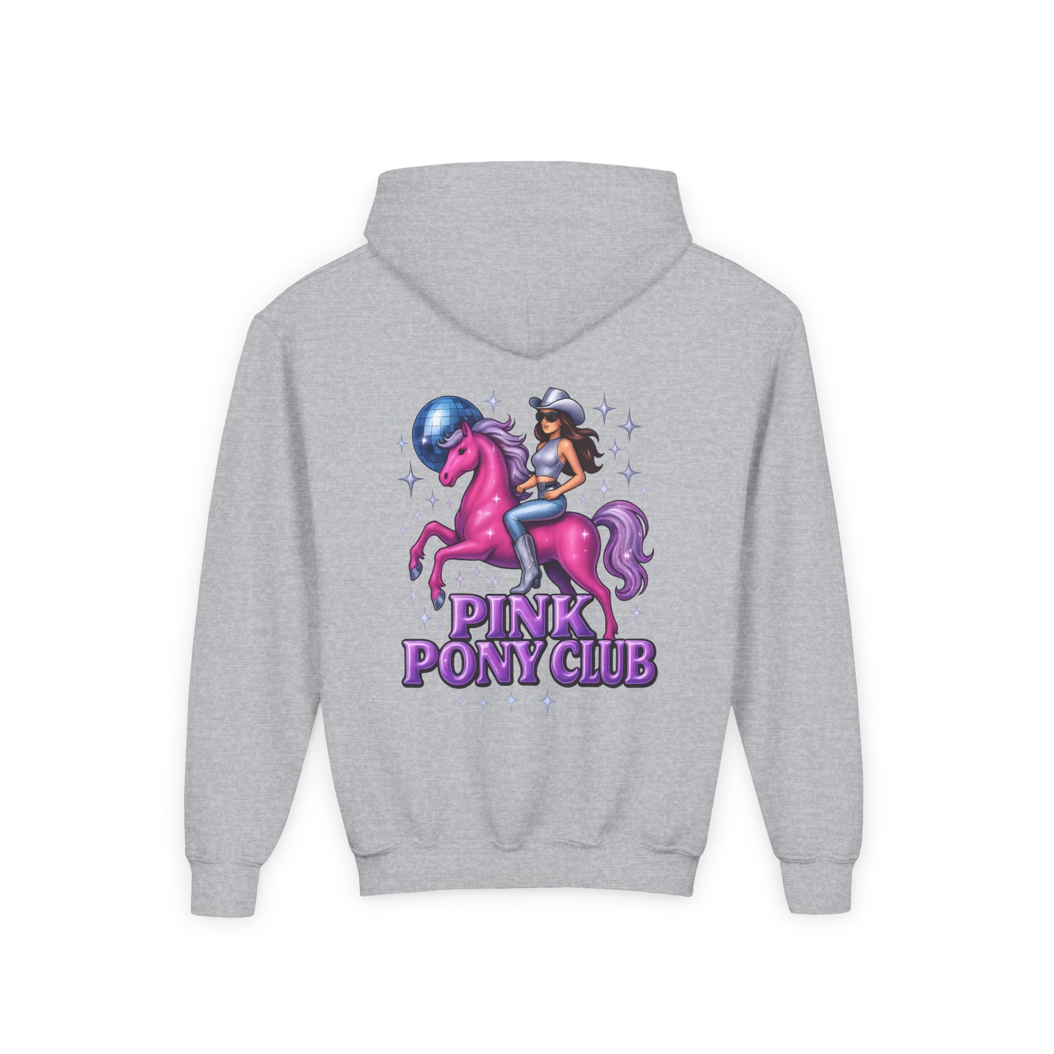 Pink Pony Club Youth Hooded Sweatshirt, Casual Wear