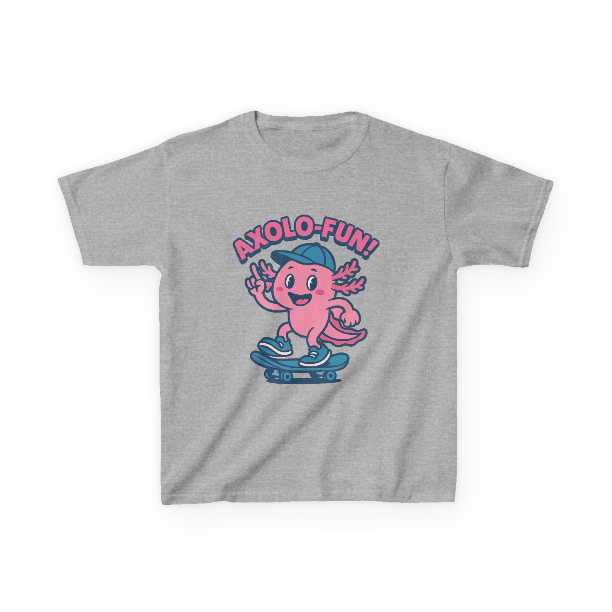 Axolotl Kids Tee, Fun Graphic Tee, Kids Cotton T-Shirt