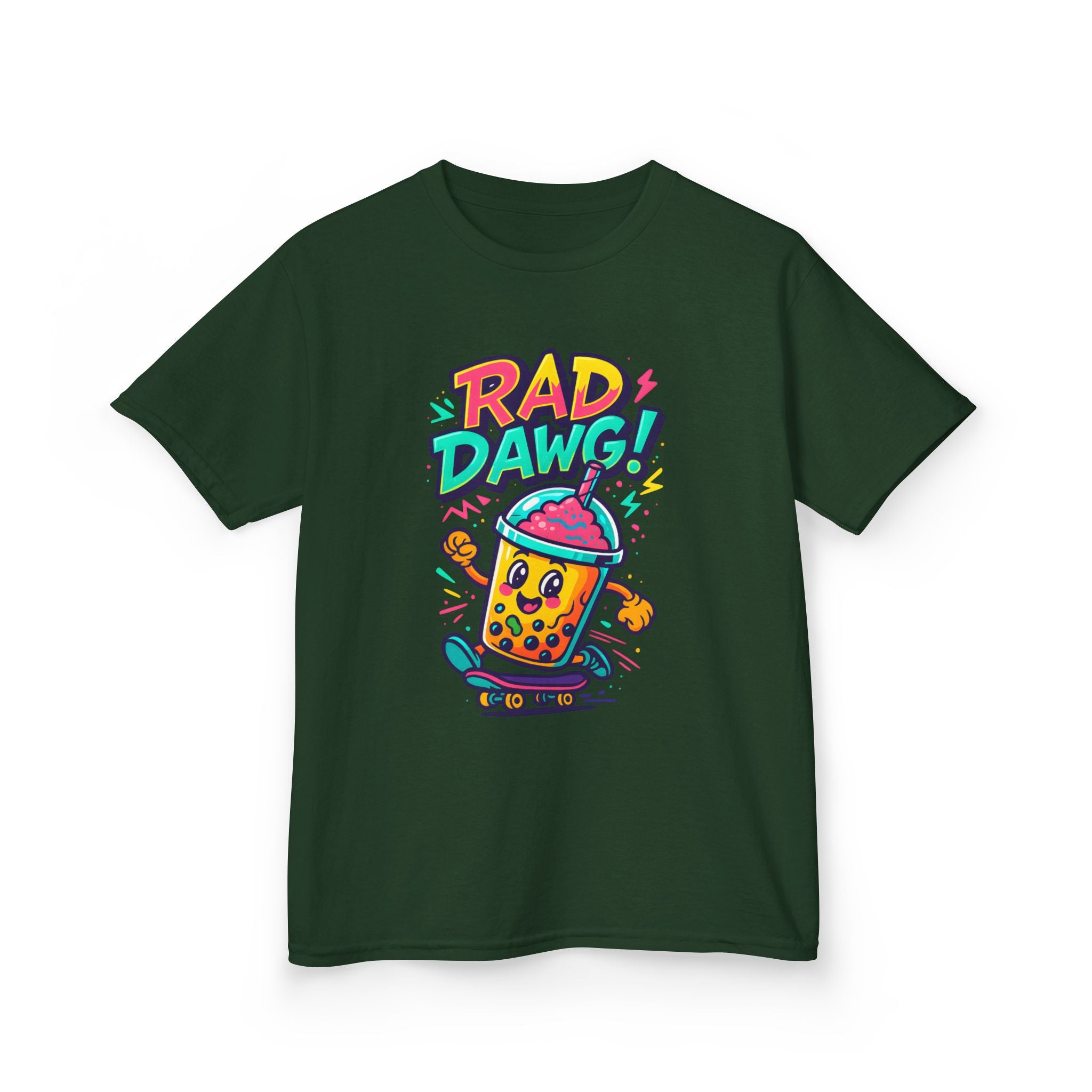 Rad Dawg Kids Tee, Fun Graphic Tee, Kids Cotton T-Shirt