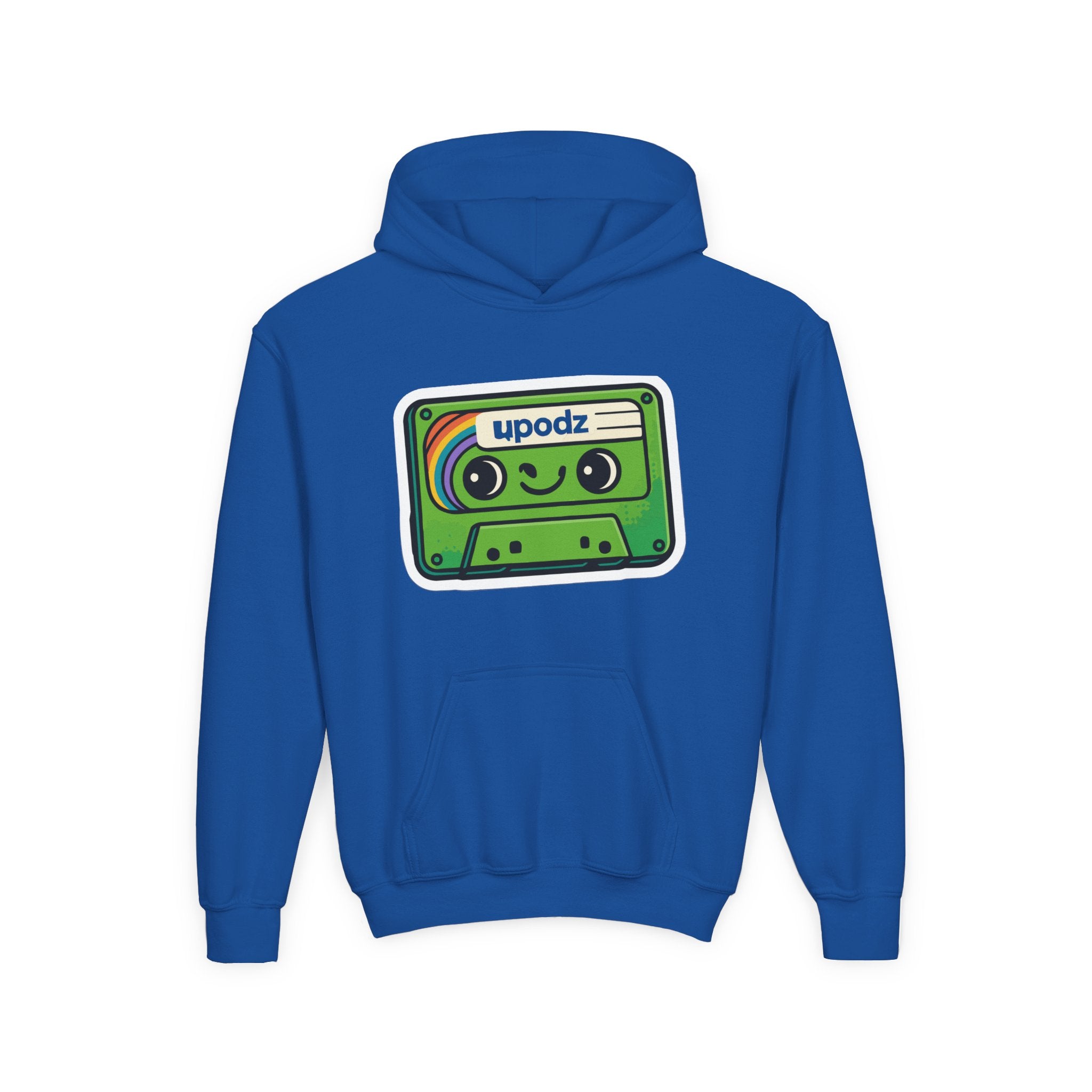 Cassette Youth Hooded Sweatshirt, Casual Wear
