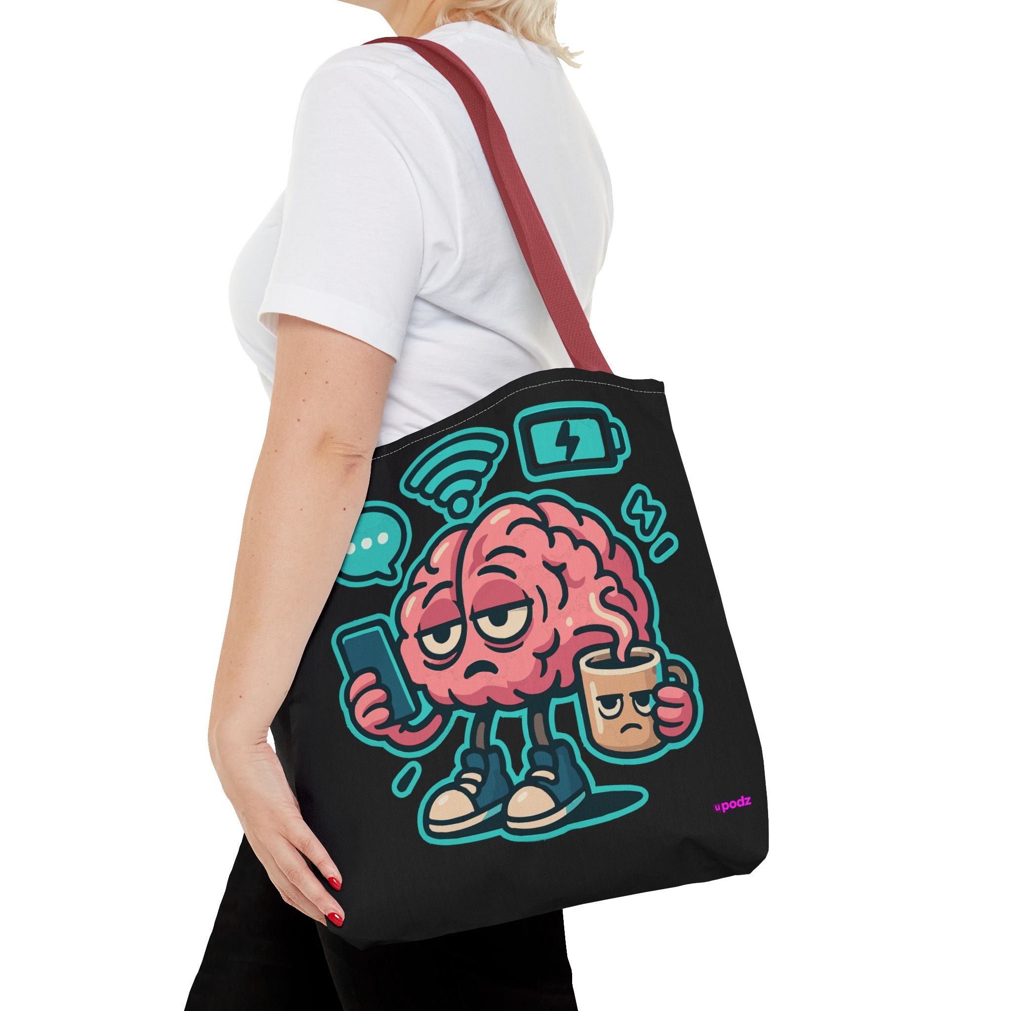 Brain Power Tote Bag - Quirky, Fun Tote Bag