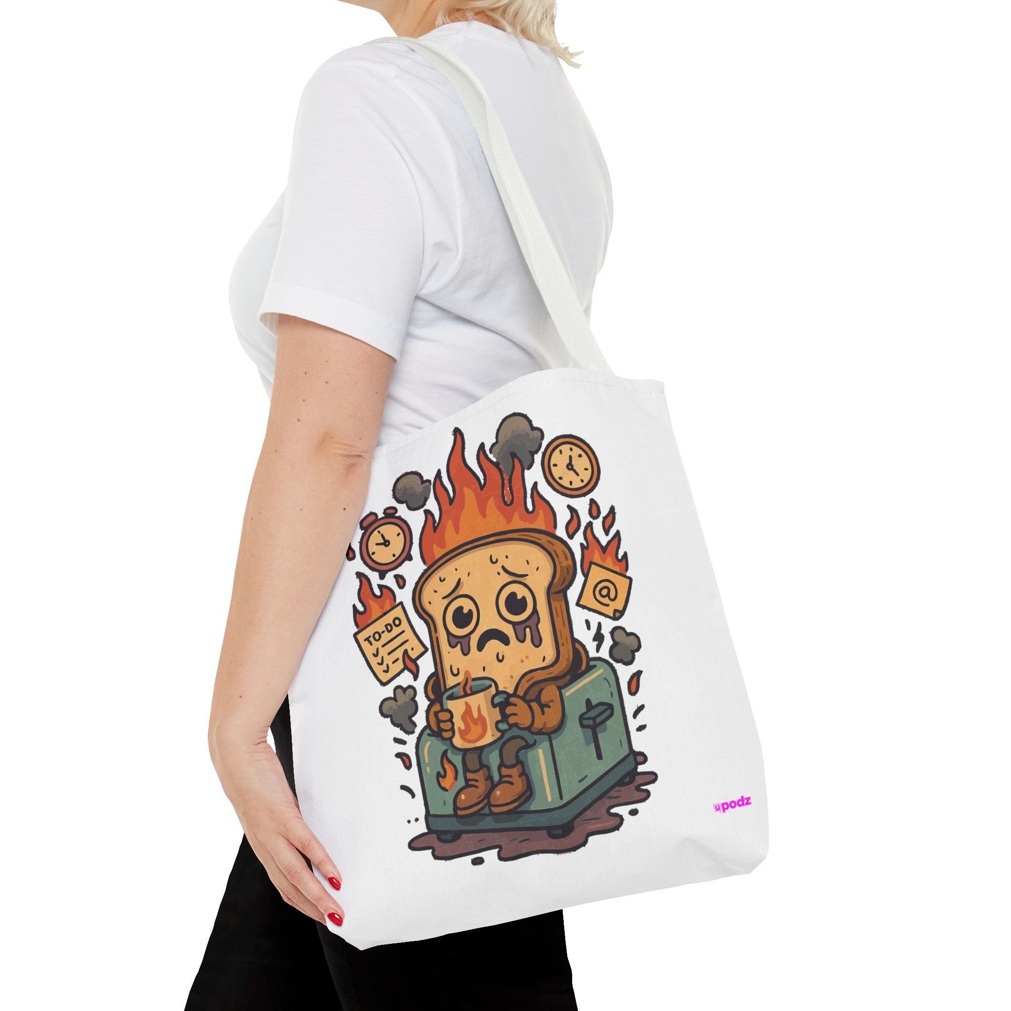 Burnt Toast Tote Bag - Quirky Fun Bag