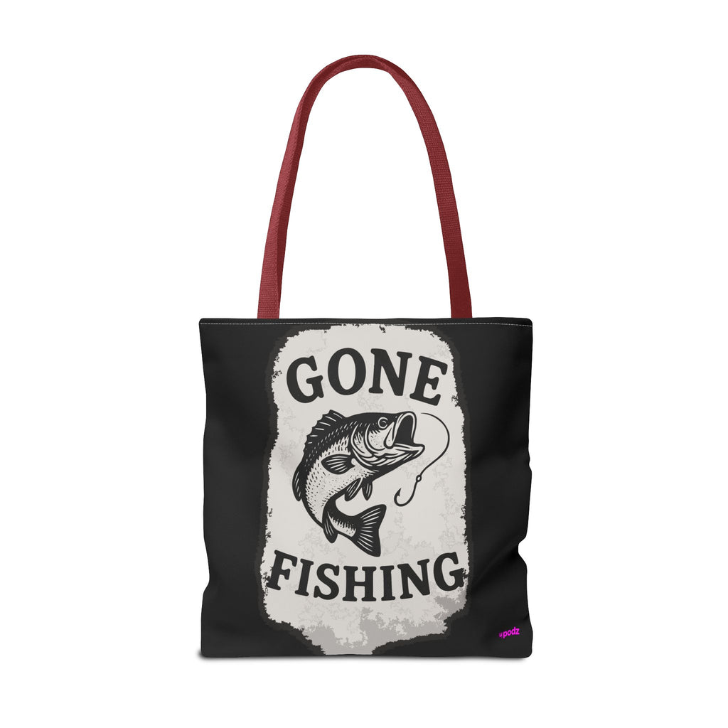Gone Fishing Tote Bag - Quirky Fun Bag