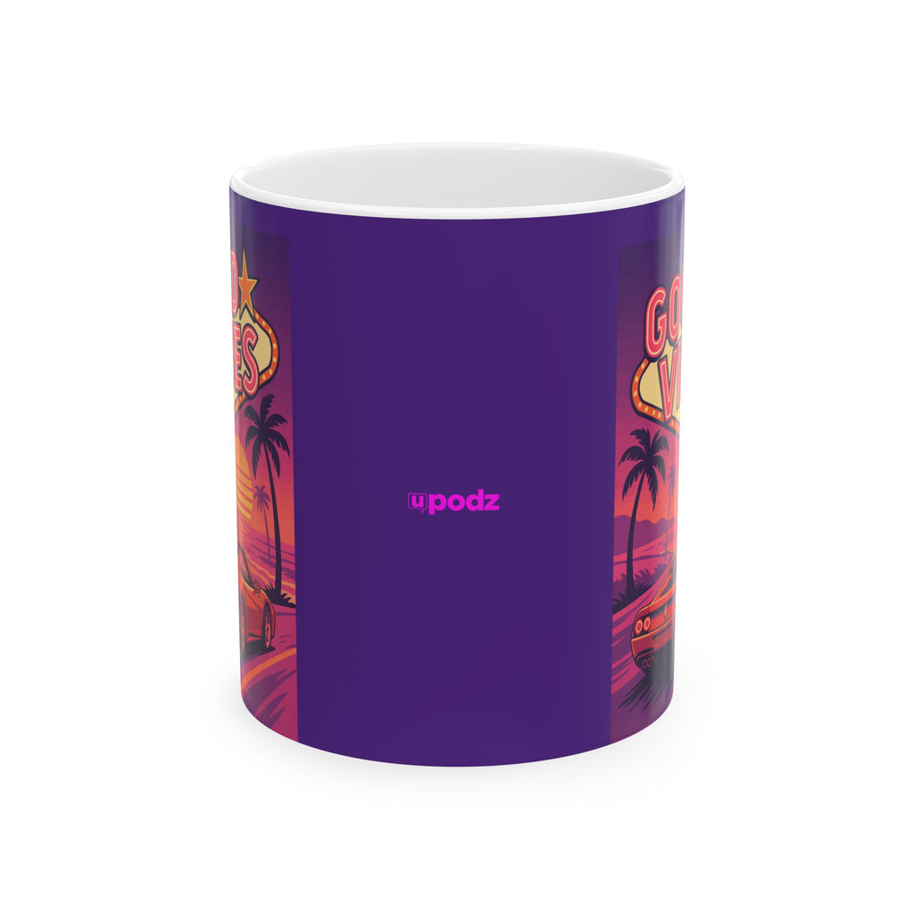 Good Vibes Ceramic Mug |  Personalized Mug