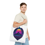 Sunset Mountain Tote - Quirky Design, Fun Bag