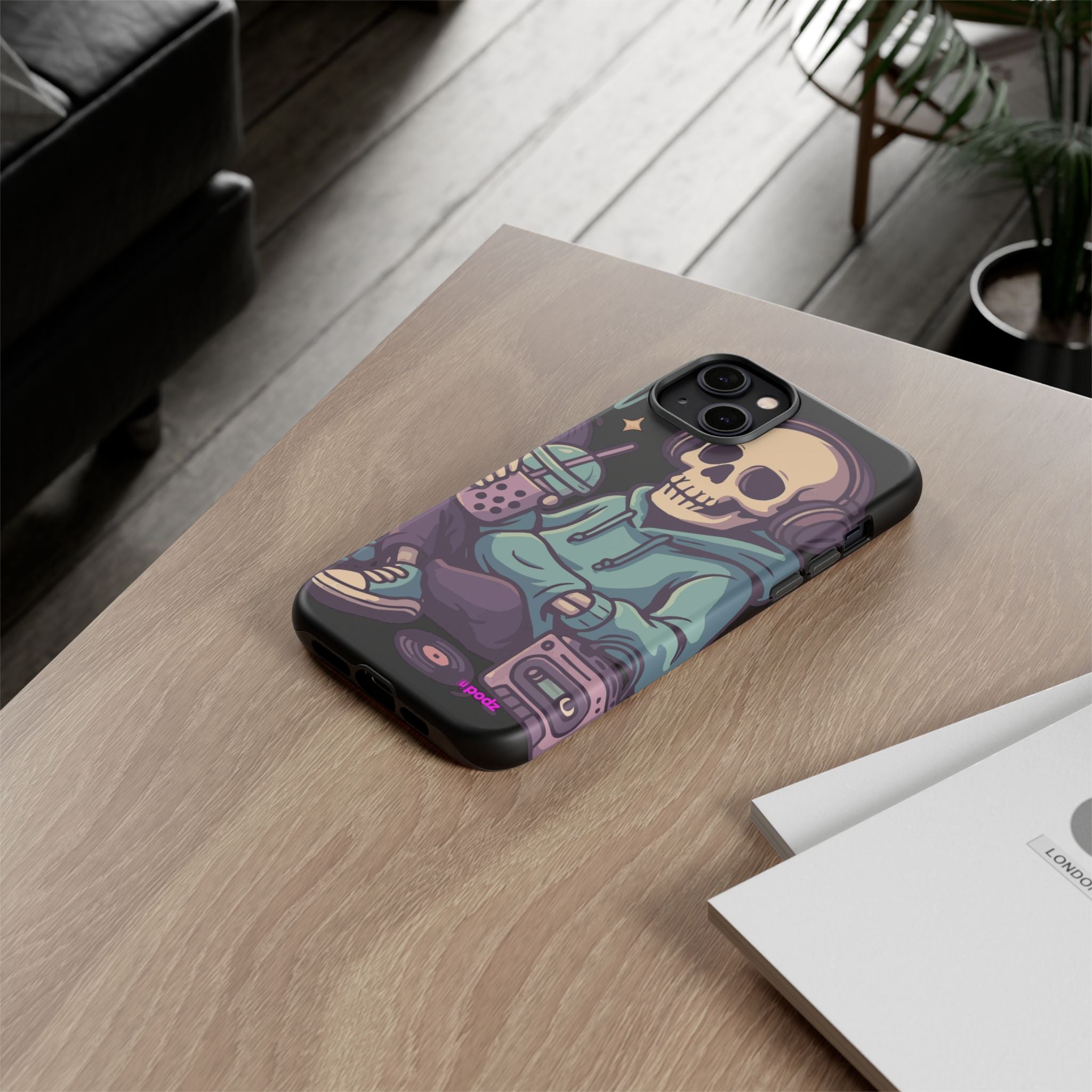Skull Headphones Design, Tough Cases, Phone Cover
