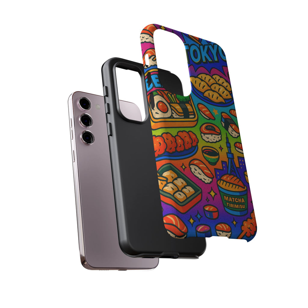 Bento Box, White Cover Design, Tough Cases, Phone Cover